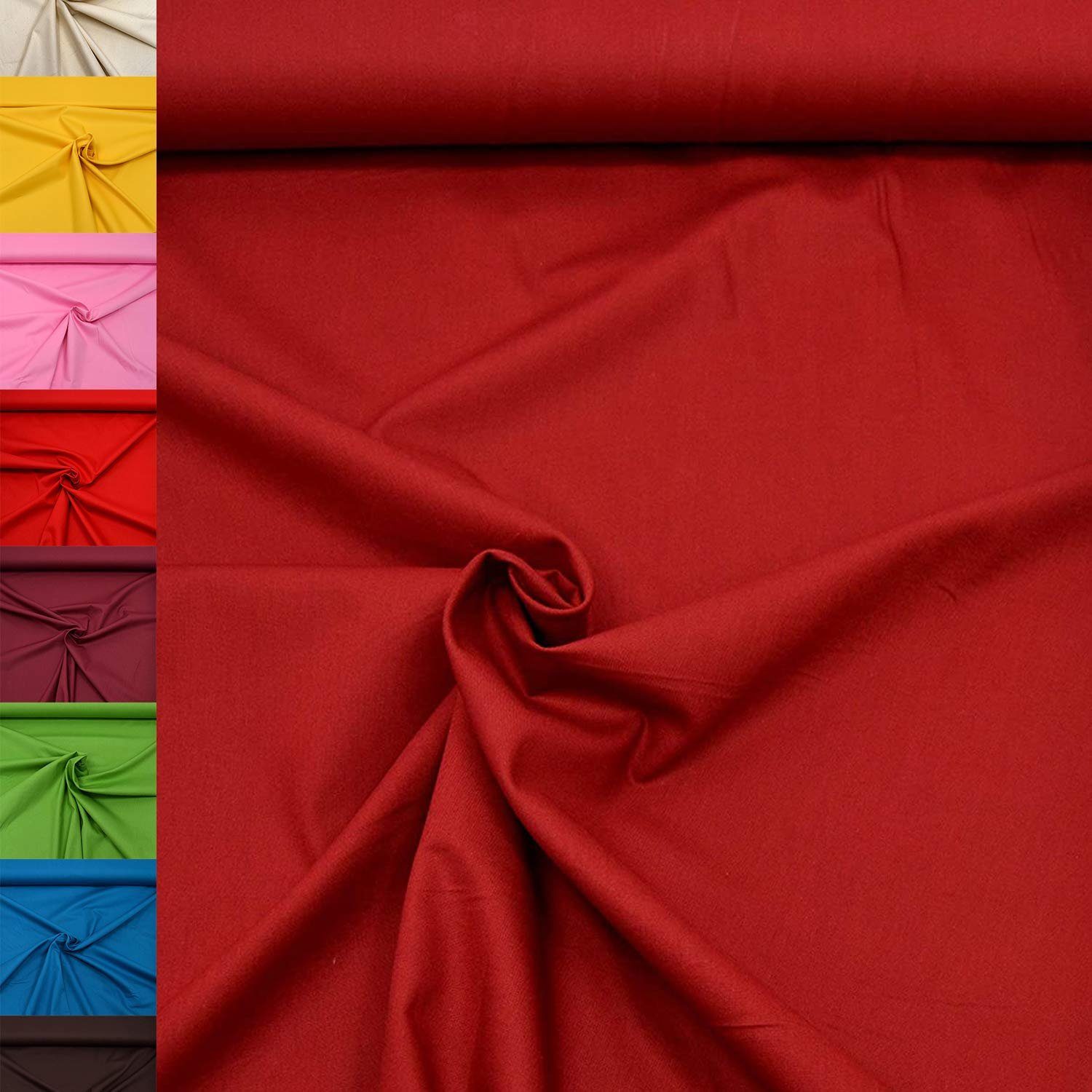 MAGAM-Stoffe Stoff "Sophie", Baumwollstoff uni 100% Baumwolle ÖKO-TEX Meterware ab 50cm