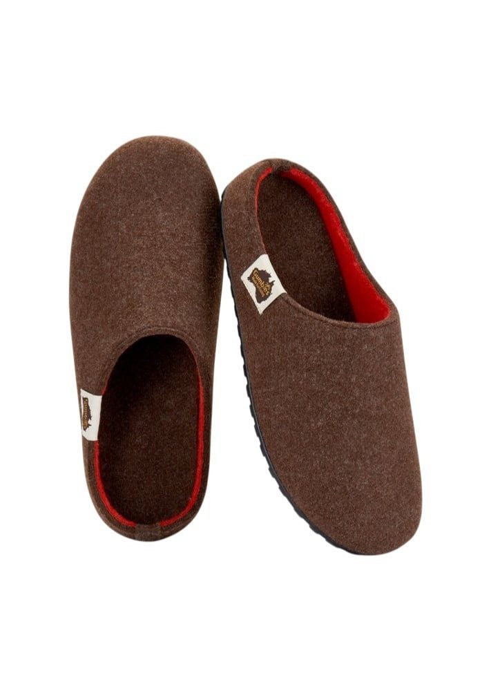 Gumbies Slipper chocolatebraun/orange Hausschuh