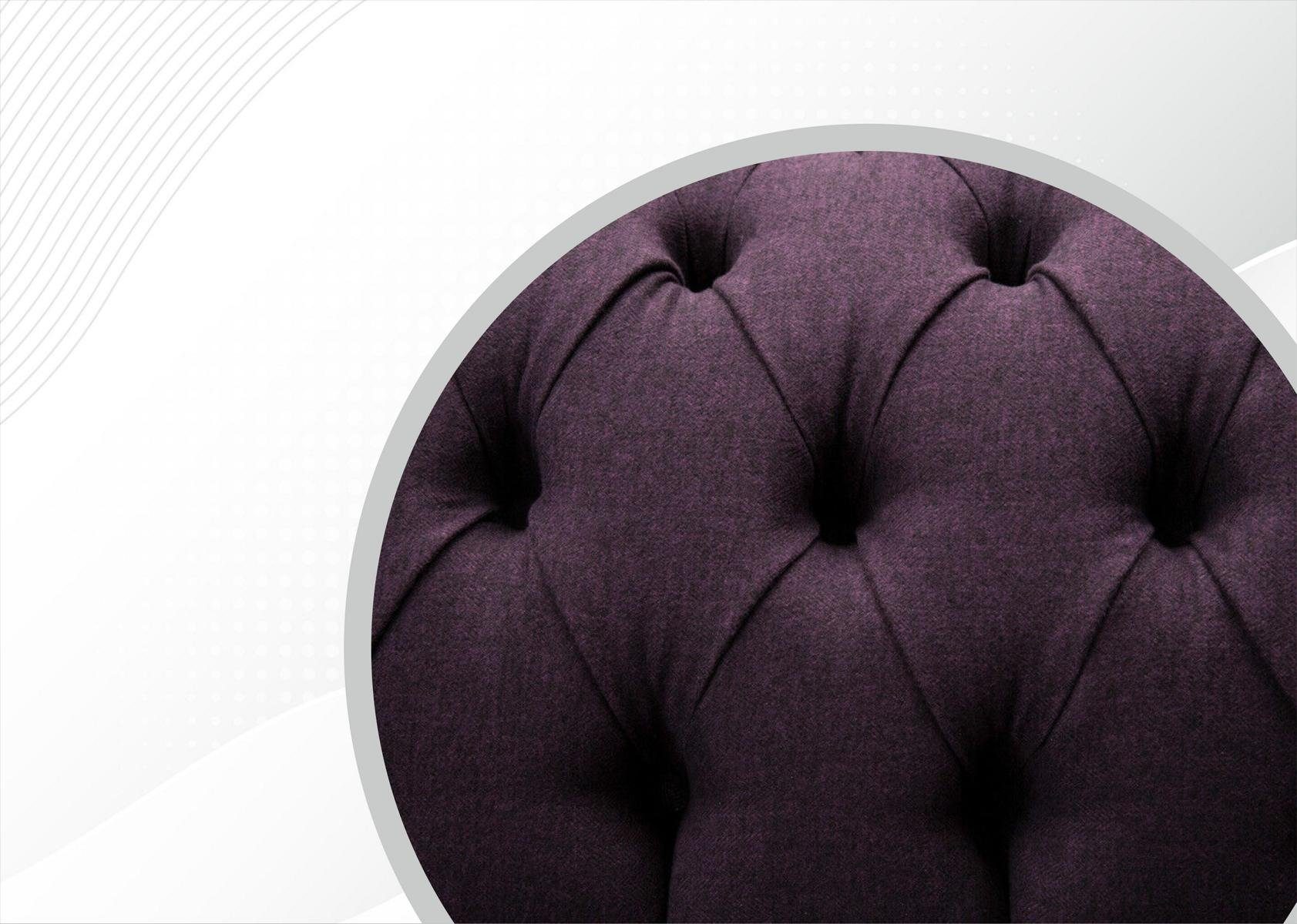185 Couch cm Sofa 2 Sitzer Chesterfield Chesterfield-Sofa, Design JVmoebel