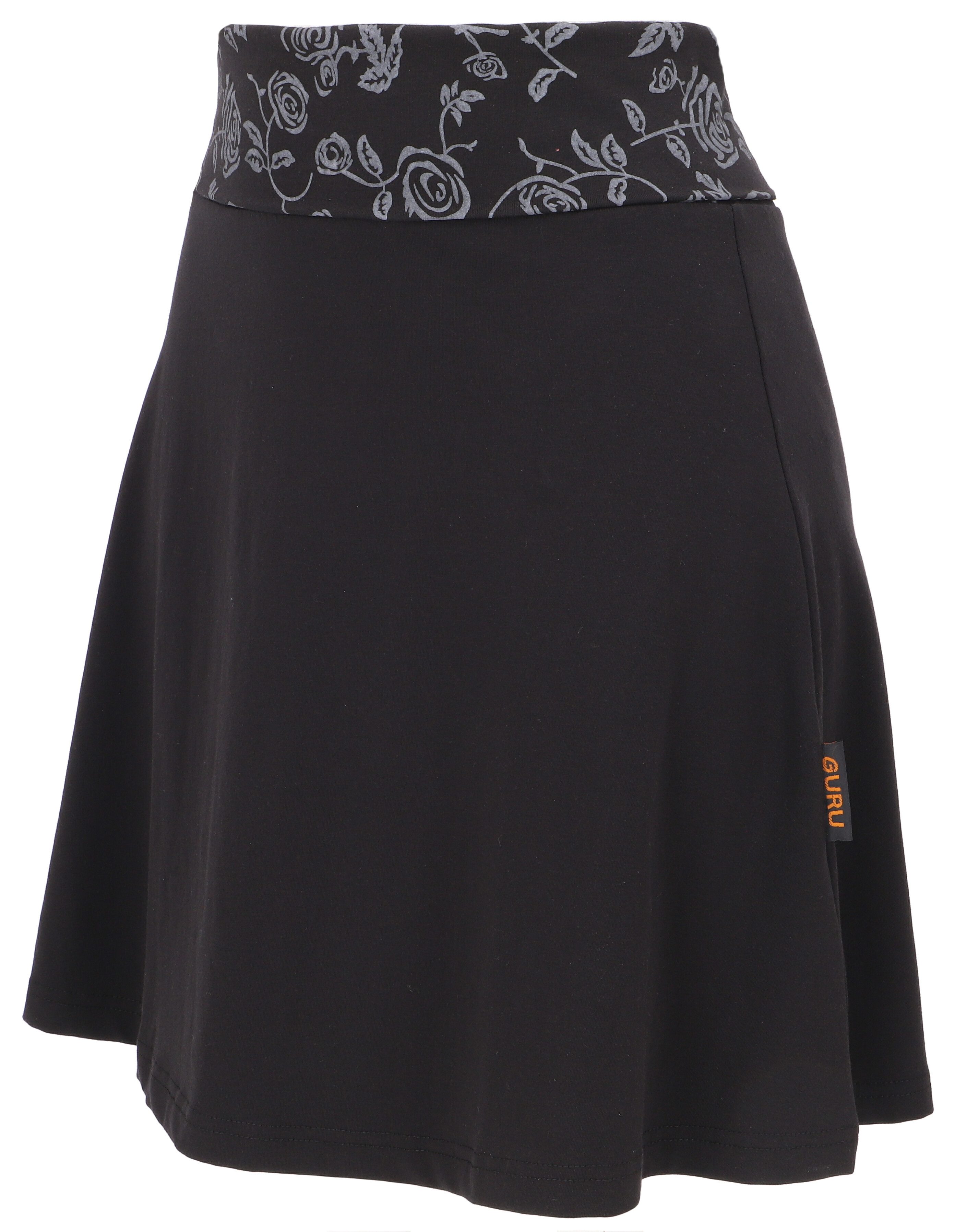 Guru-Shop Minirock Minirock aus Bio-Baumwolle, Boho Tellerrock -.. alternat günstig online kaufen