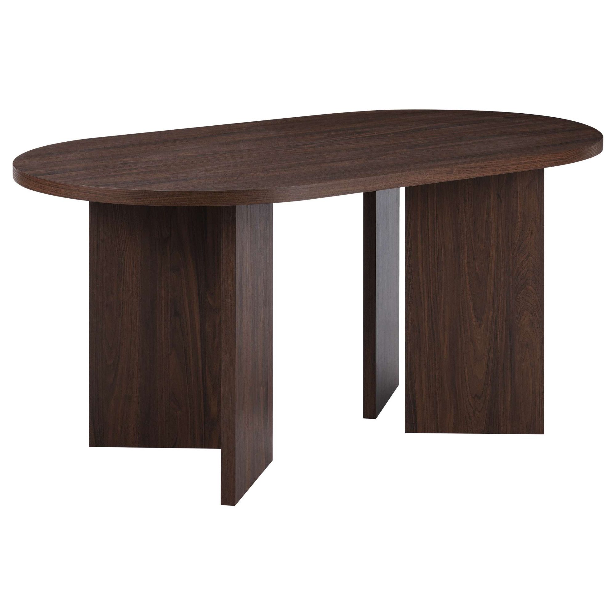 OTTO home Esstisch Callii, Walnuss Optik, ovale Form, robuste Konstruktion, zwei Breiten