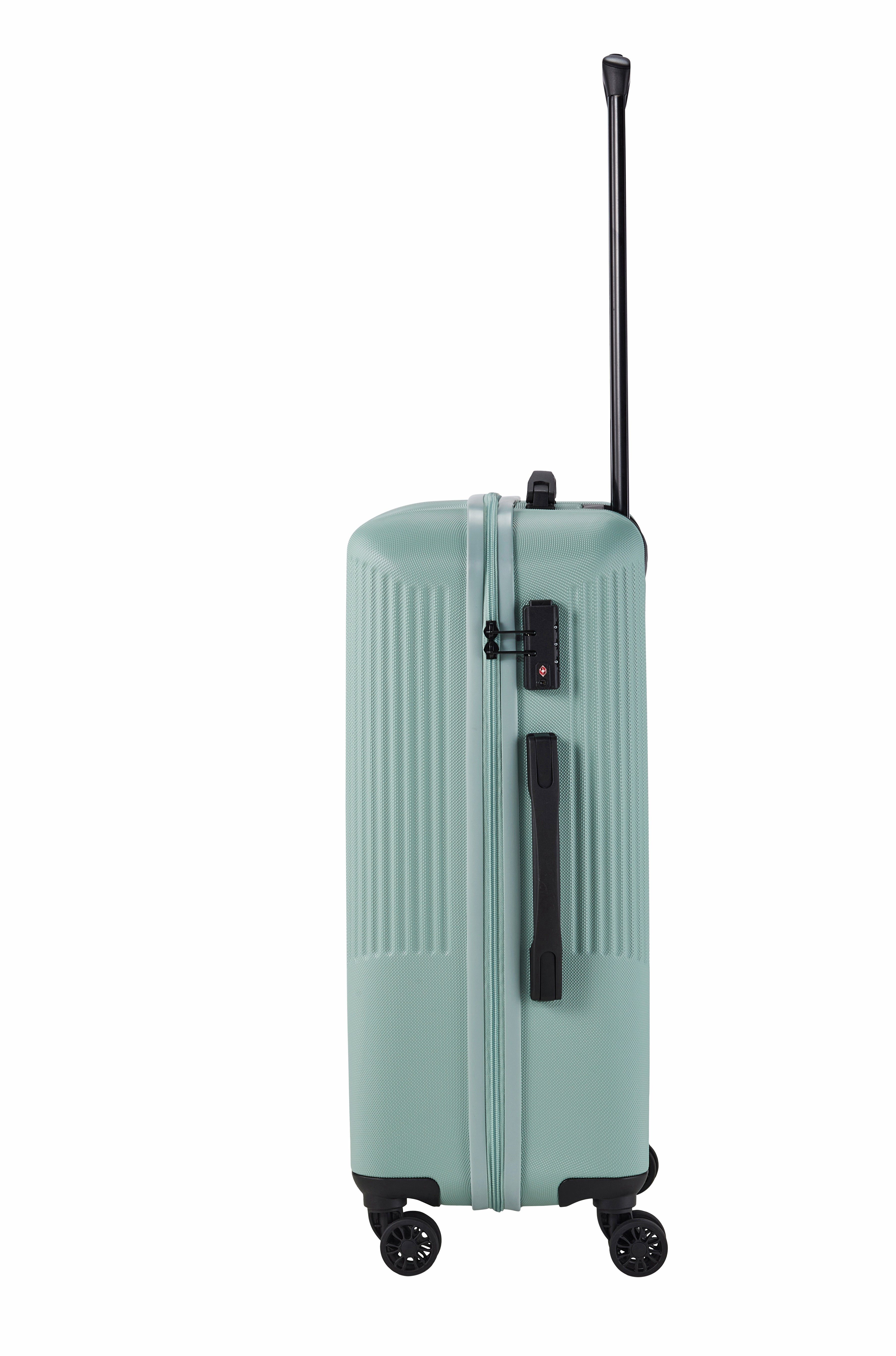 travelite Hartschalen-Trolley Bali, ABS, Doppelrollen, Grün, Blau, Grau günstig online kaufen