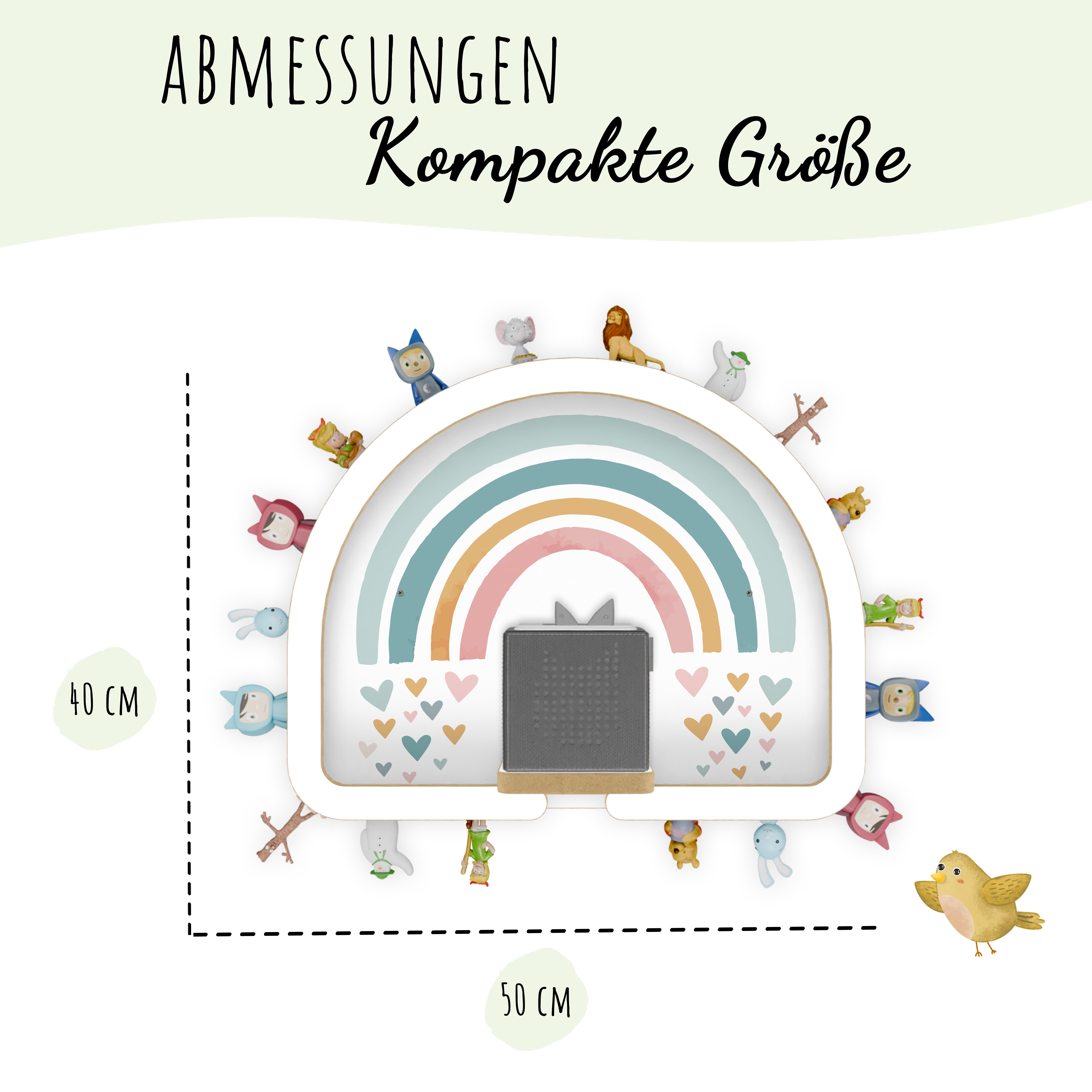 Holzura Kinderregal Tonie Regal Regenbogen mit günstig online kaufen