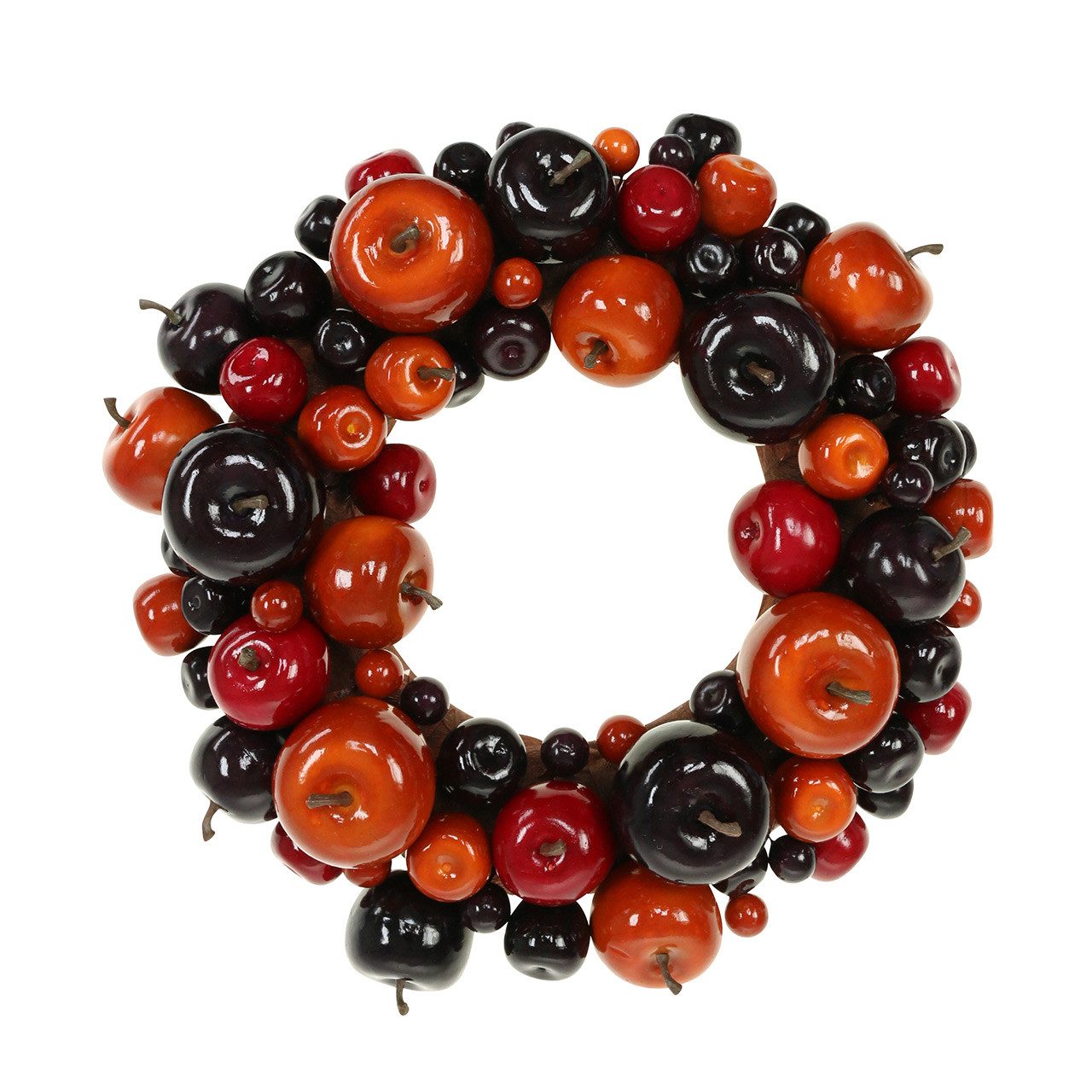 Kunstpflanze Hochwertiger Dekokranz Apfel Ø26cm - günstig online kaufen