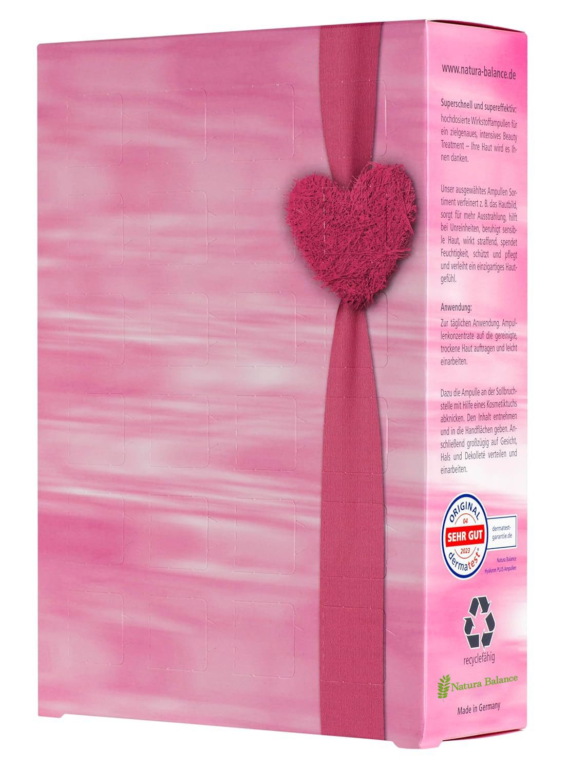 Natura Balance Pflege-Geschenkset Geschenkset Pflege Damen 24 Ampullen Muttertag Hyaluron Geschenk, 24-tlg.