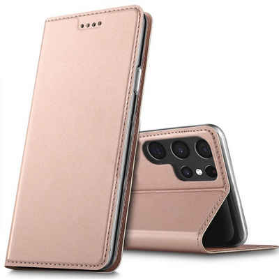 CoolGadget Handyhülle Magnet Case Handy Tasche für Samsung Galaxy S22 Ultra 6,8 Zoll, Hülle Klapphülle Slim Cover für Samsung S22 Ultra 4G/5G Schutzhülle