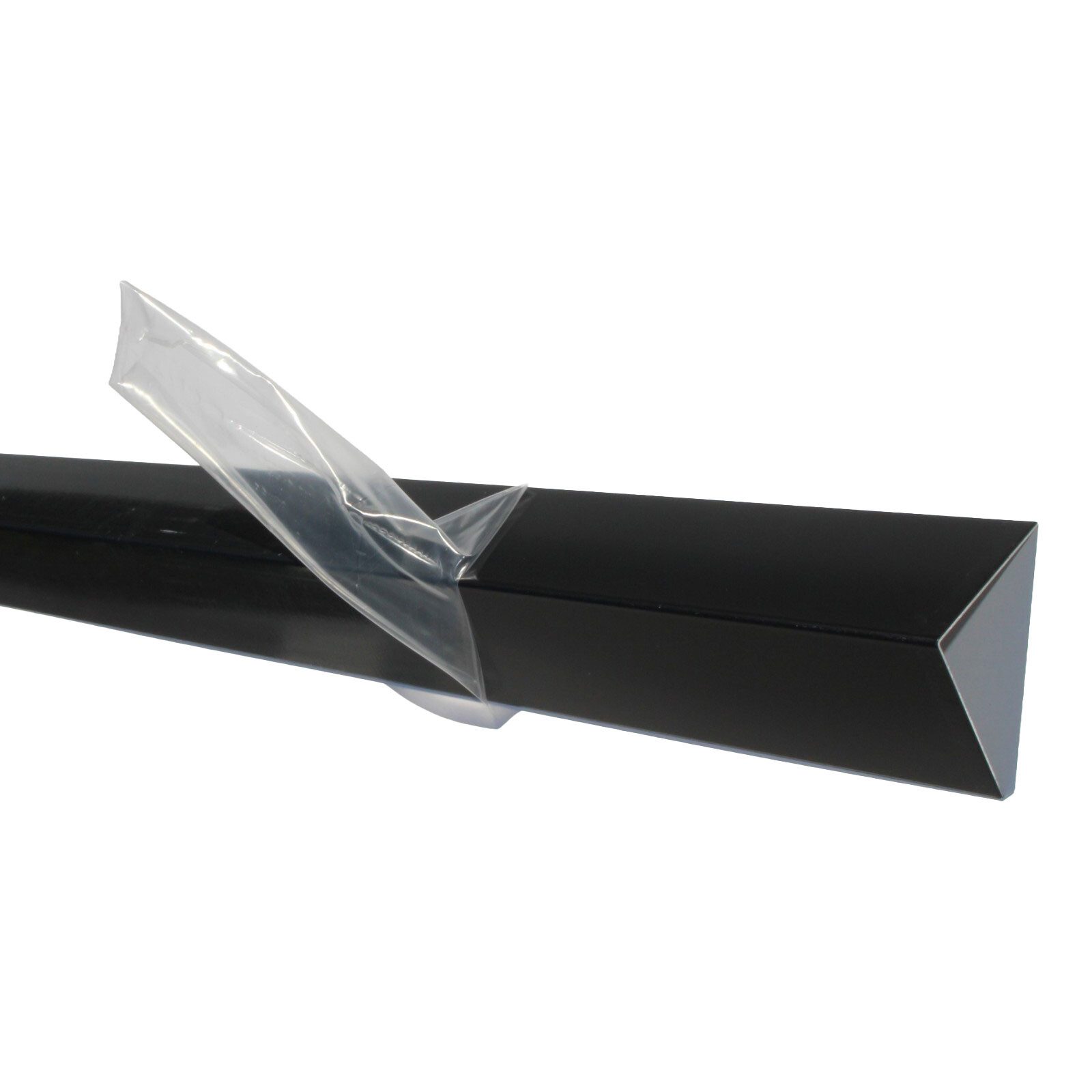 Schlögel Winkelprofil Winkel Ral9005 Tiefschwarz 1mm Alu Blechwinkel Kantwinkel, 1000mm-1mm-200x200mm-90 Grad