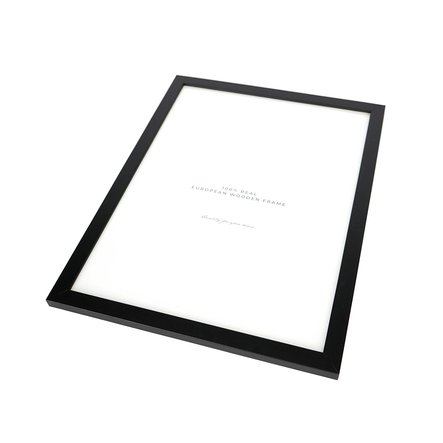 queence Bilderrahmen Poster Holzrahmen - Echtholz Bilderrahmen schwarz, für günstig online kaufen