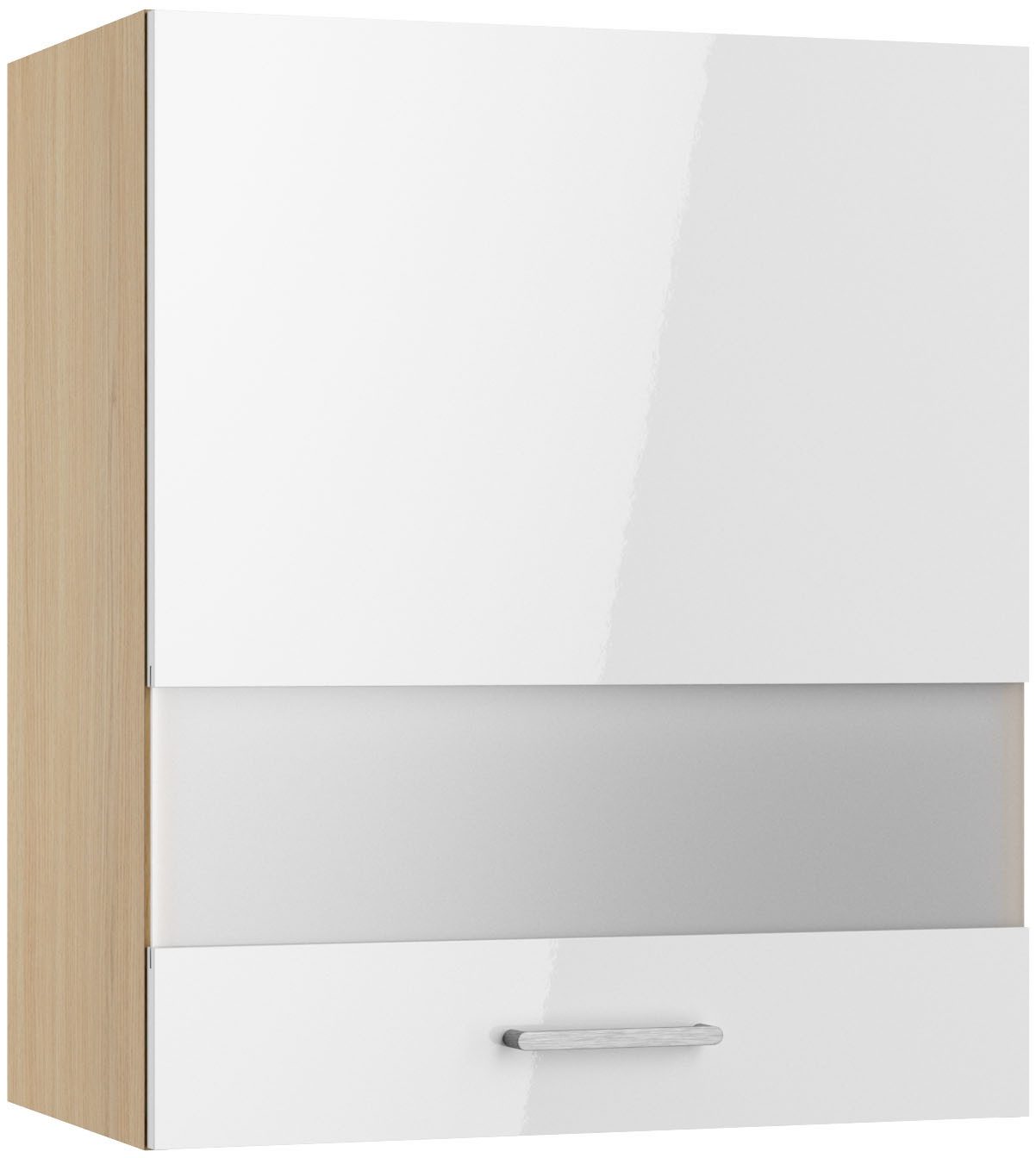 KOCHSTATION Hängeschrank KS-Lucy Breite 60 cm, mit 1 Segmentglastür, 2 Einlegeböden, Soft-Close