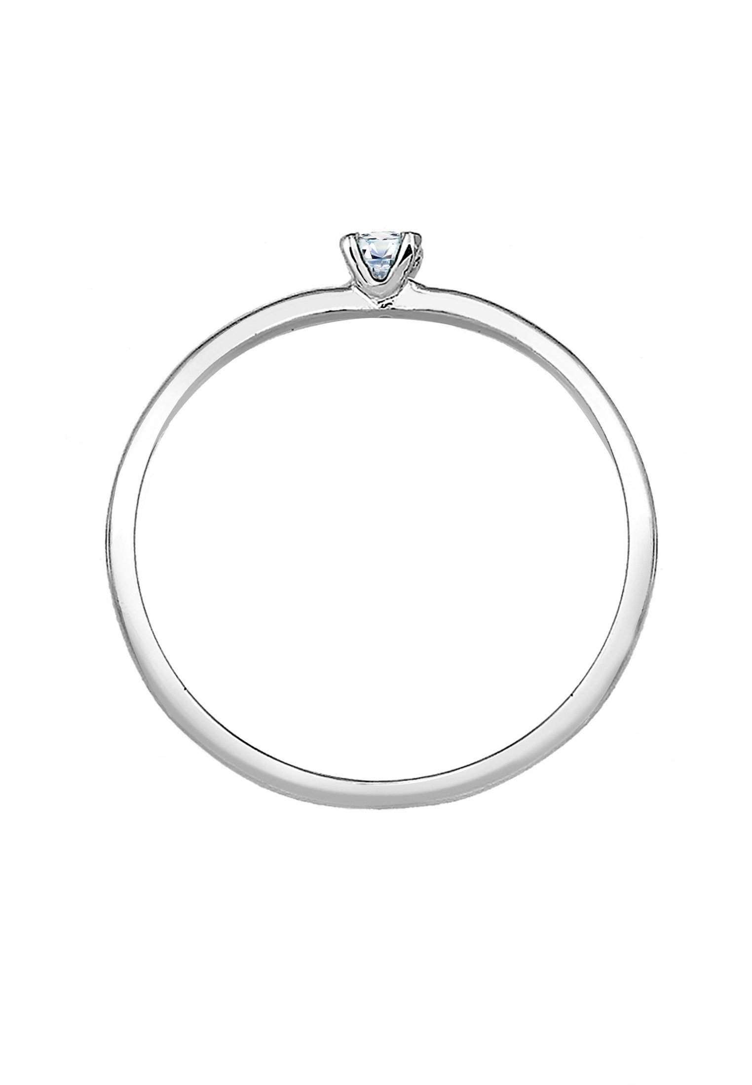 Elli DIAMONDS Verlobungsring Diamant Weiß Brillantschliff (0.06 ct) 585 Weißgold