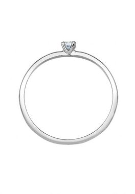 Elli DIAMONDS Verlobungsring Solitär Verlobung Diamant (0.06 ct) 585 Weißgold