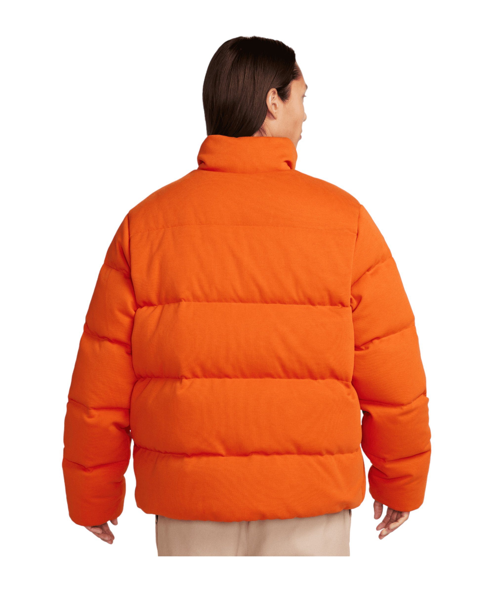 Tech Sweatjacke Nike Fleece Sportswear orangeschwarz Jacke