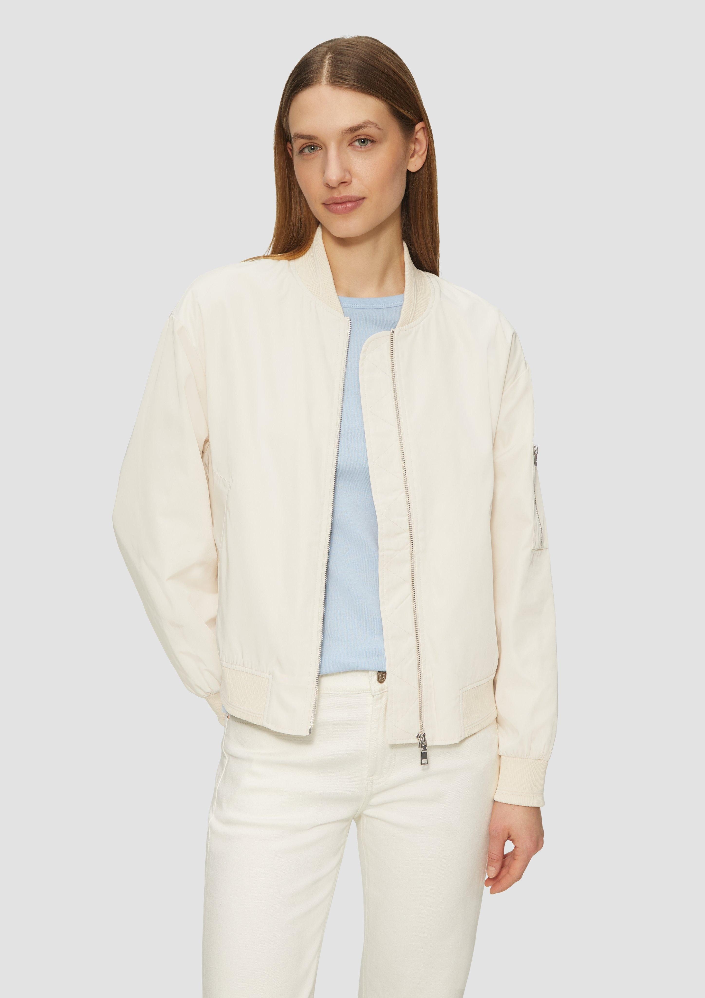 Funktionsjacke Blouson im Relaxed Fit mit Rippbündchen