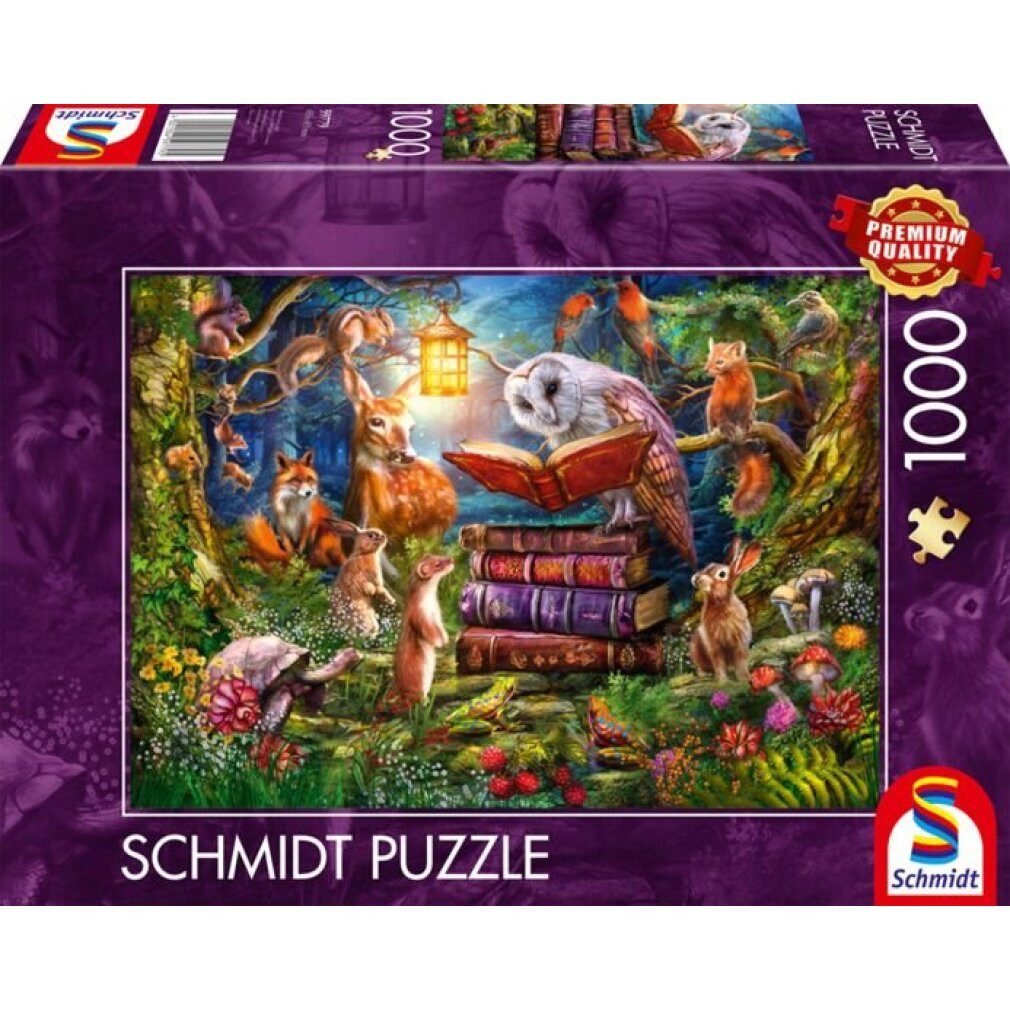 Schmidt Spiele Puzzle Waldgeschichten Zur Nacht (1000 Teile), Puzzleteile günstig online kaufen