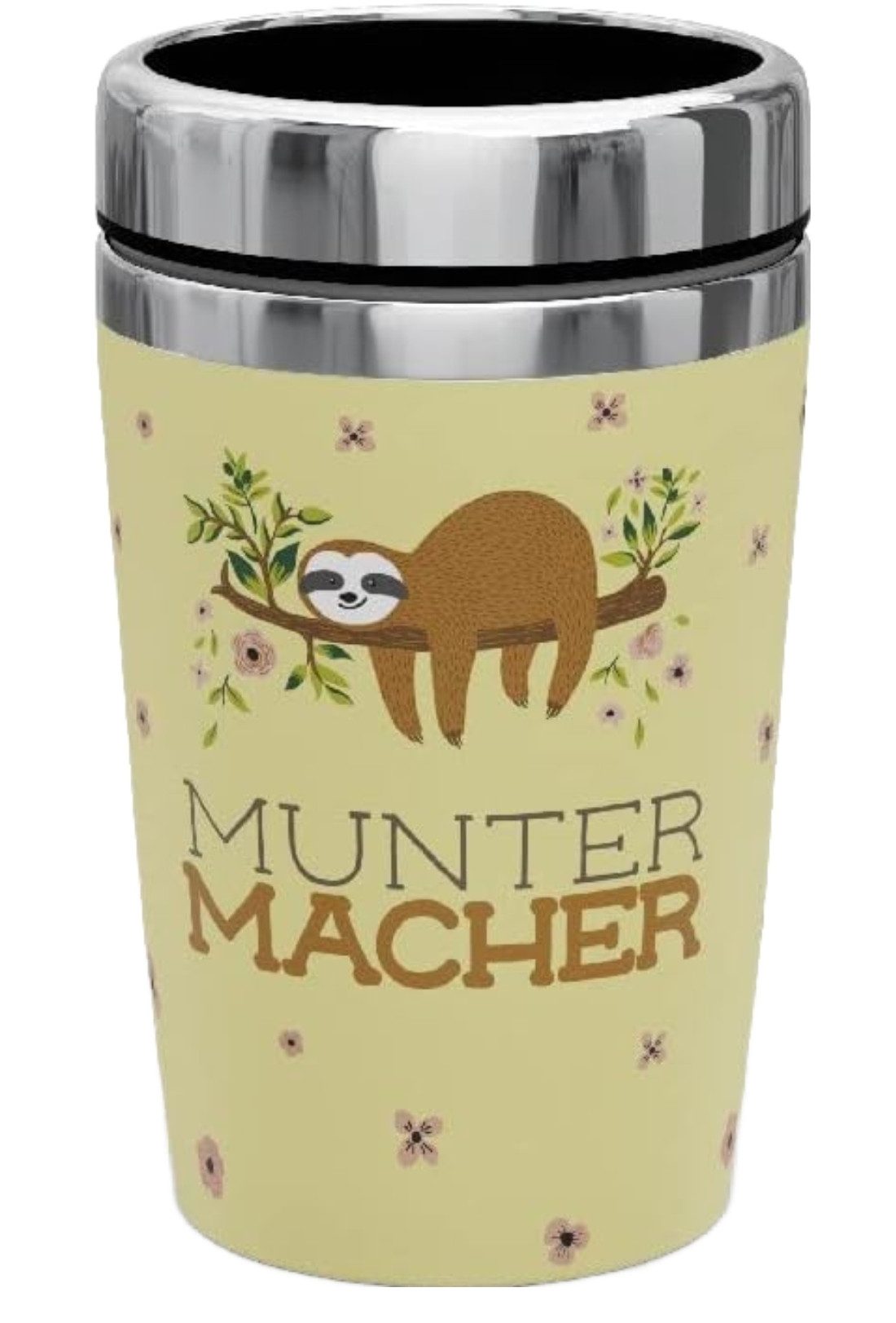 La Vida Geschenk für Dich Coffee-to-go-Becher la Vida Thermobecher to go, Edelstahl, Muntermacher, doppelwandig