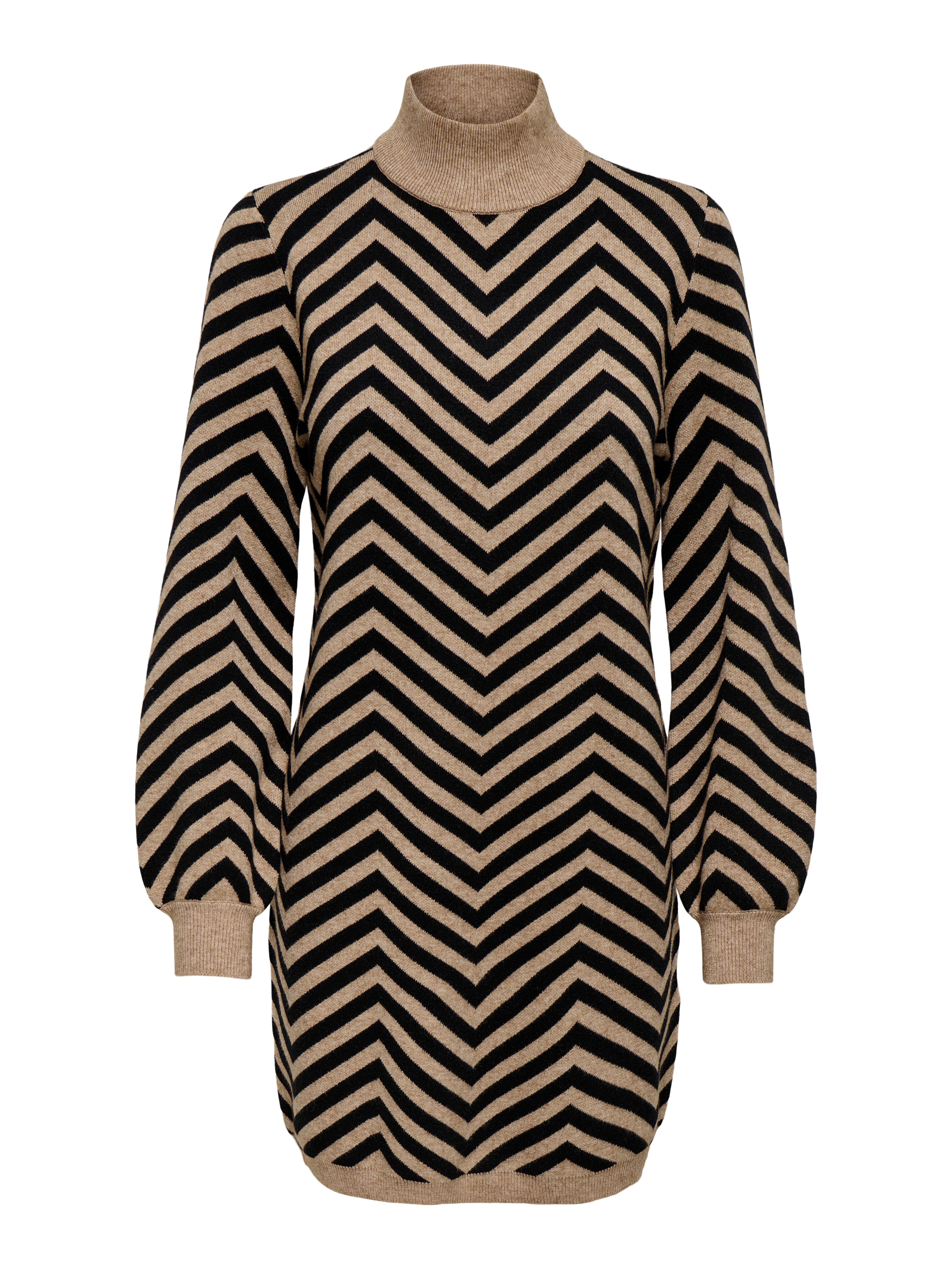 Strickkleid ONLJULIA LS HIGHNECK PATTERN DRESS KNT