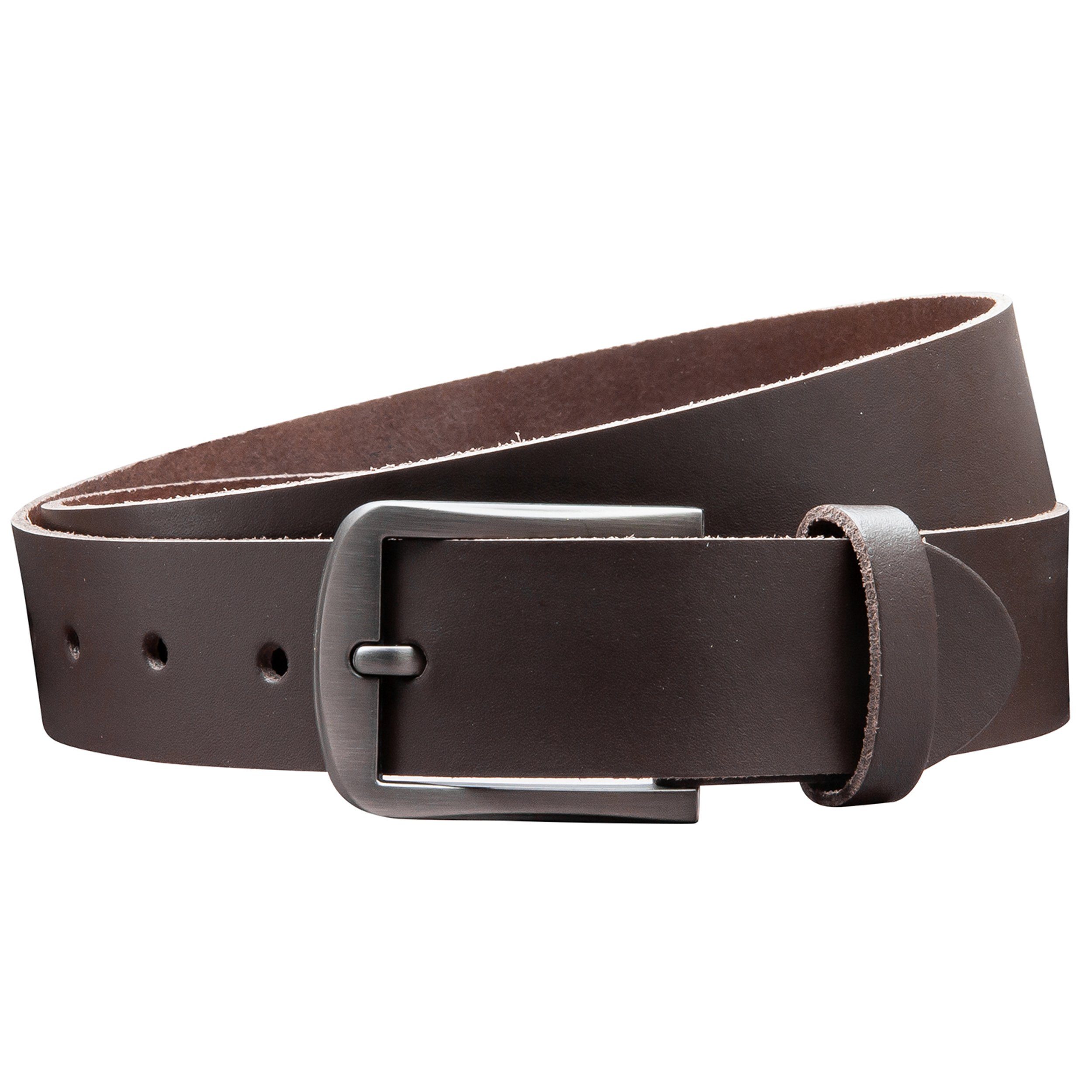 COLOGNEBELT Ledergürtel OM416-SL-Dunkelbraun MADE IN GERMANY, günstig online kaufen