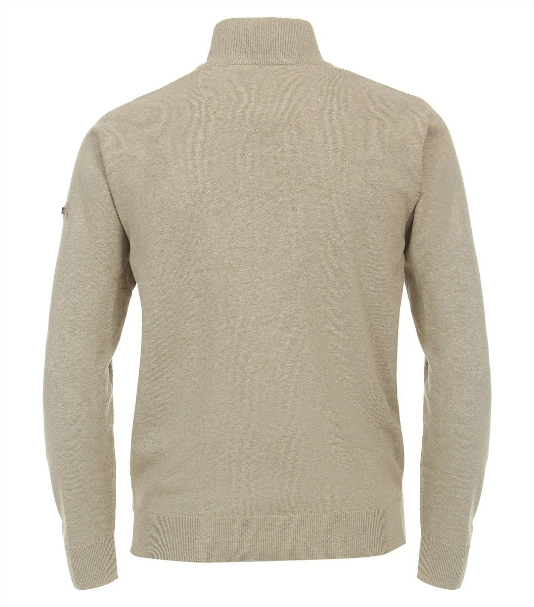 Redmond Troyer REDMOND Casual Herren Strick-Troyer Comfort Baumwolle Beige günstig online kaufen
