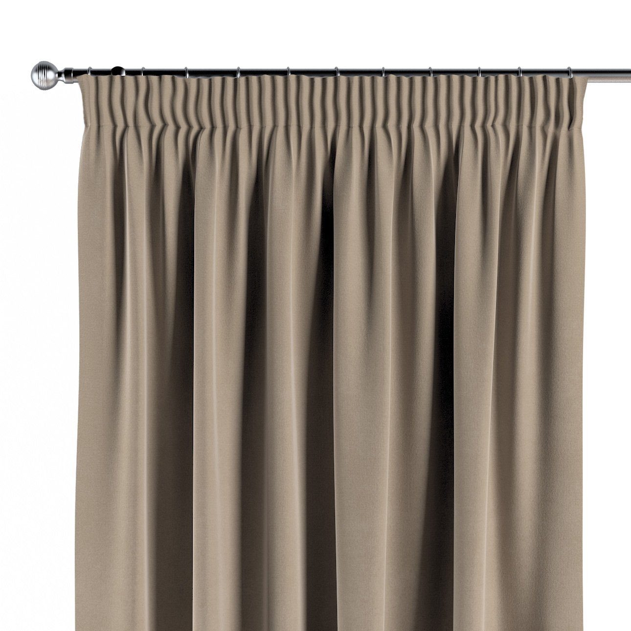 mit Vorhang Crema, Dekoria x 60 beige cm, Kräuselband Vorhang 100