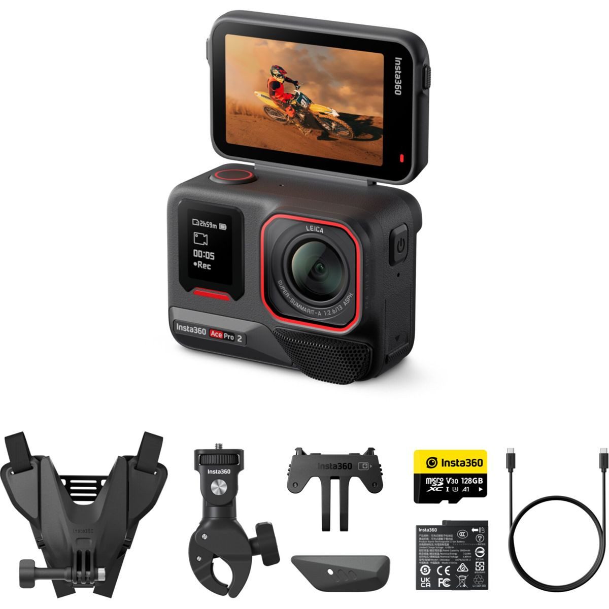 Ace Pro 2 Actioncam Motorrad Combo Action Cam