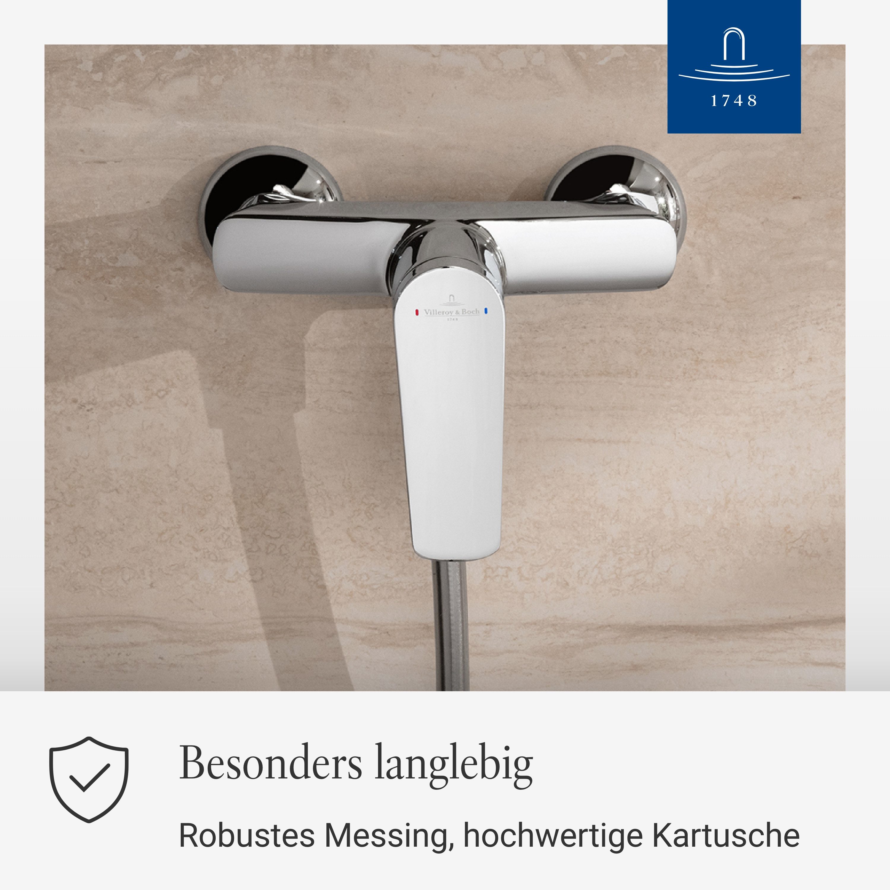 Villeroy & Boch Duscharmatur Oasis Mischbatterie Dusche mit Rückflussschutz günstig online kaufen