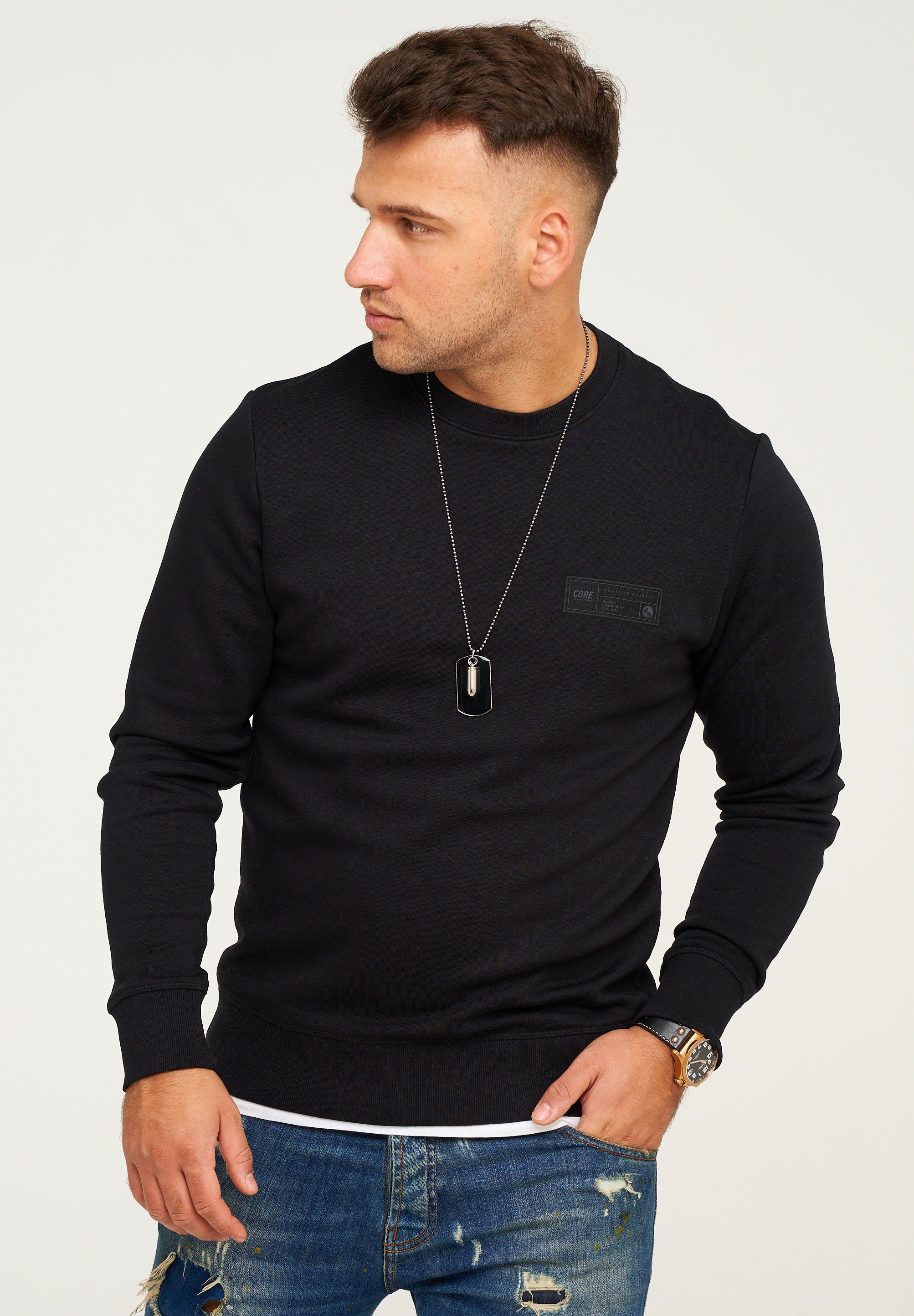 Jack & Jones Sweatshirt POPS SWEAT CREW NECK Sweatpullover Casual Basic Shi günstig online kaufen