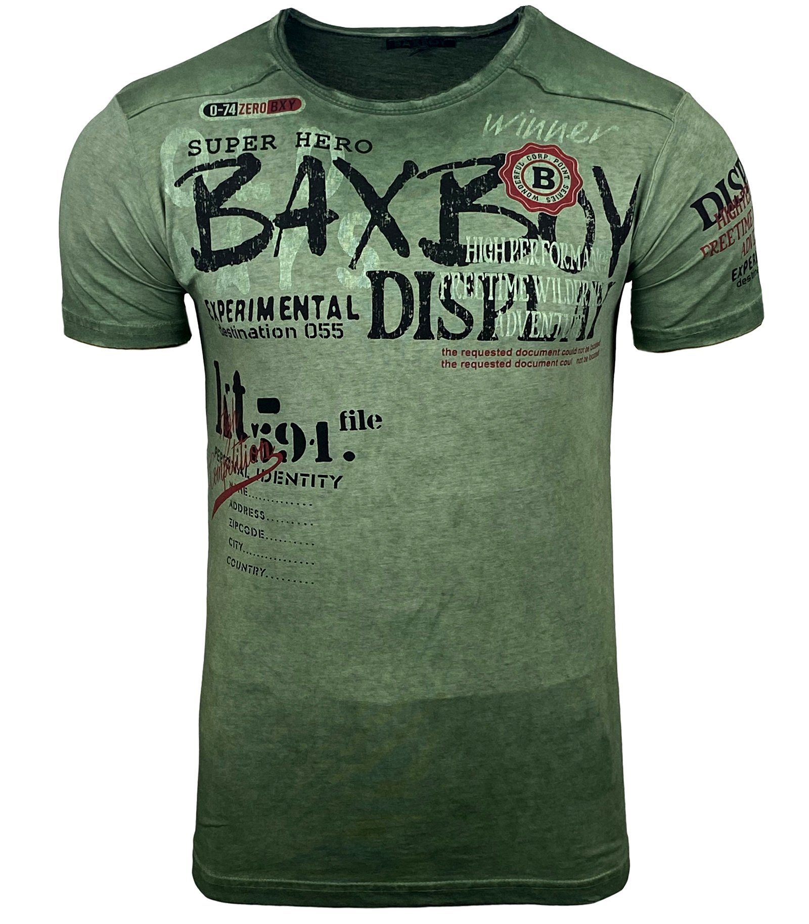 Baxboy T-Shirt Baxboy Moderner Männer Kurzarm günstig online kaufen