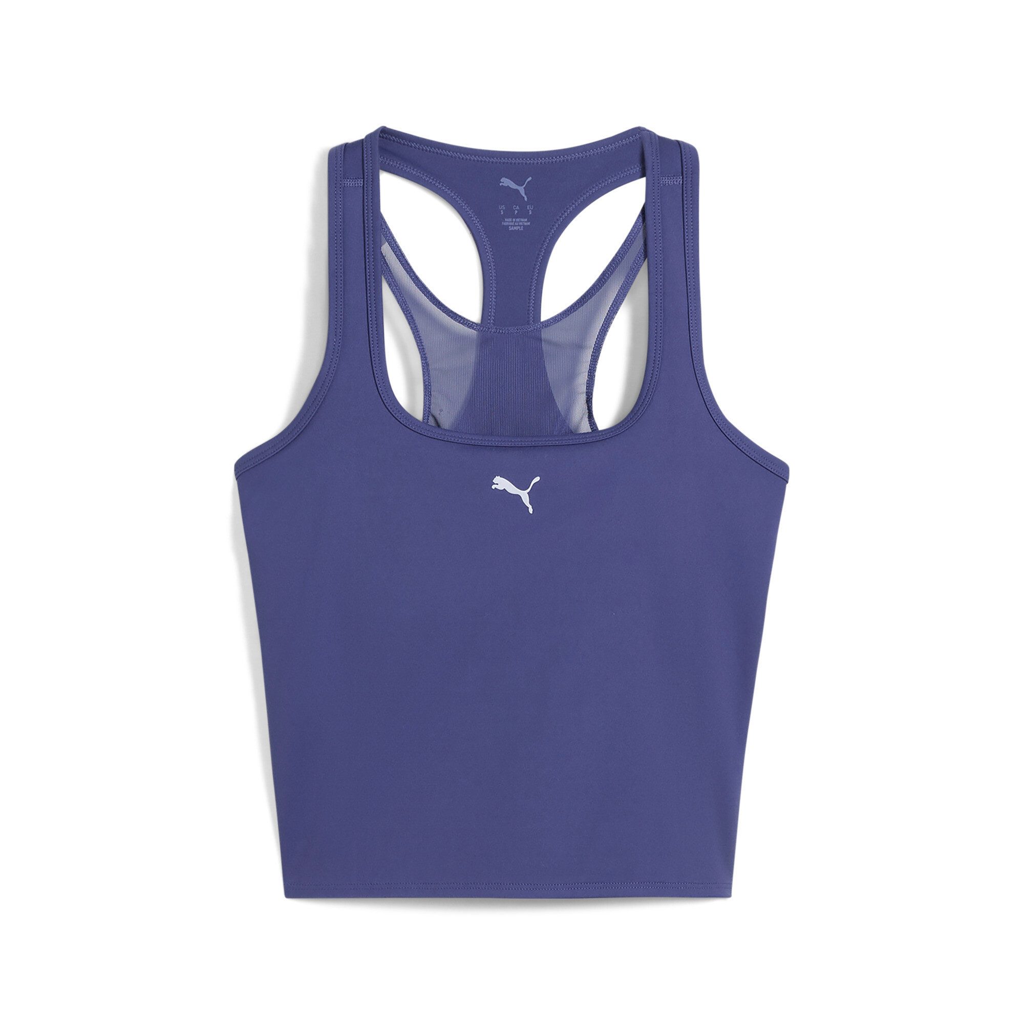PUMA Tanktop W CLOUDSPUN MESH 2in1 Tank BLUE CRYSTAL