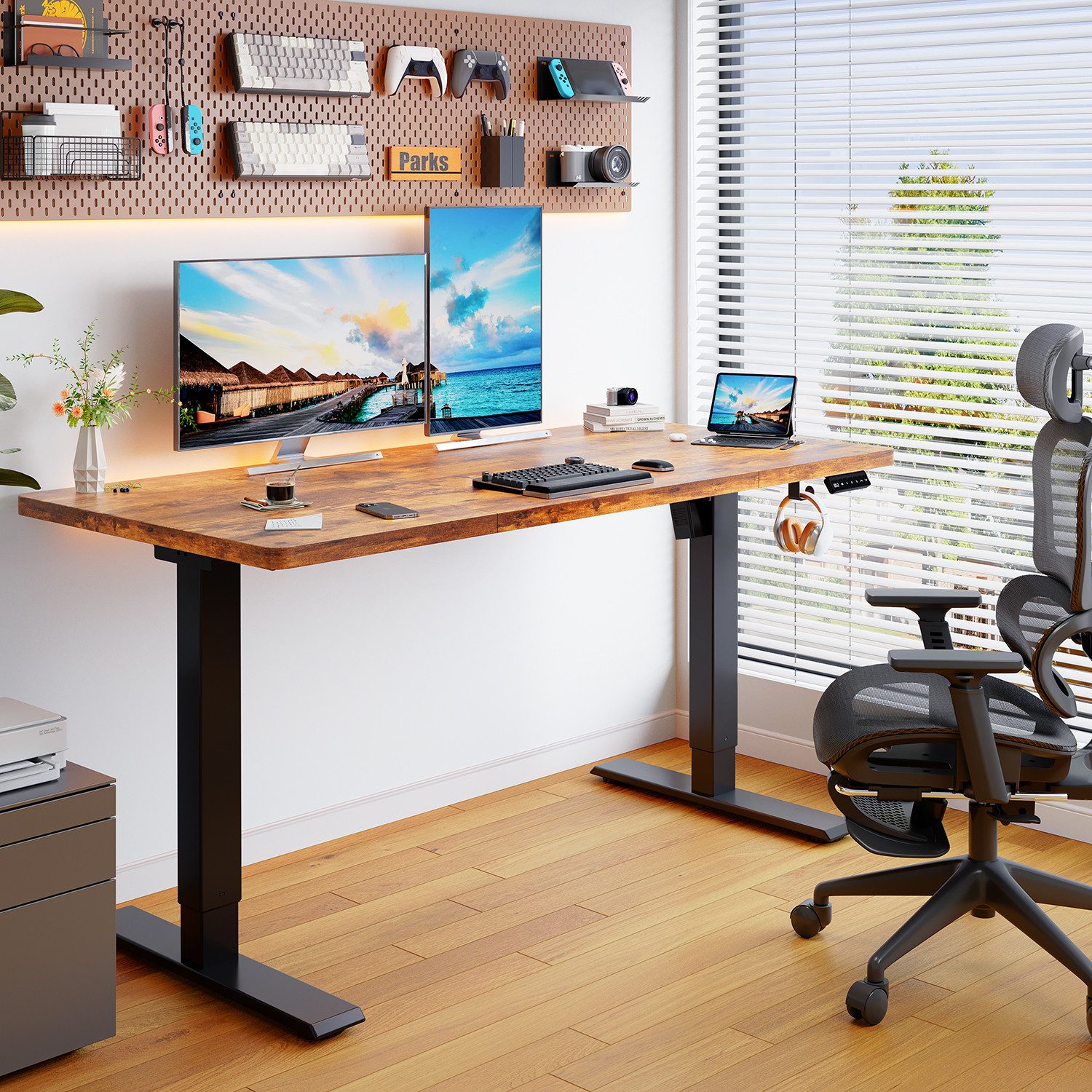 HOMALL Schreibtisch Höhenverstellbarer elektrischer Hubtisch mit Memory-Fun günstig online kaufen