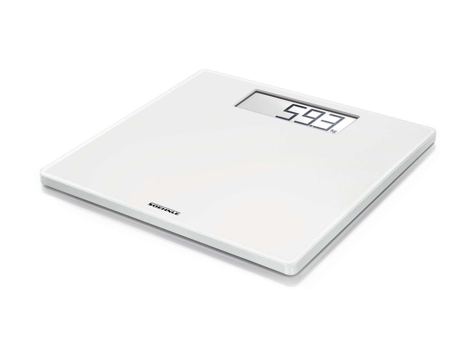 Soehnle Personenwaage Style Sense Safe 100, 1-tlg., LCD-Anzeige, extraflach, bis 180kg, große Trittfläche, inkl. Batterien