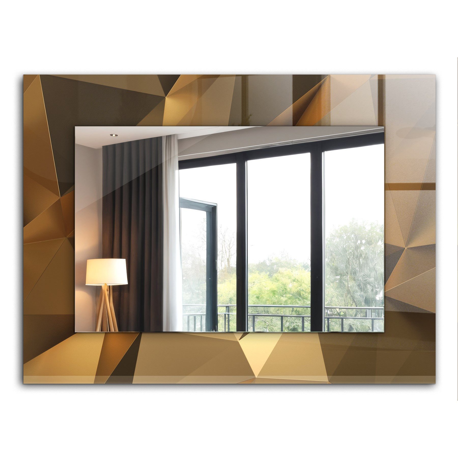 Tulup Dekospiegel Modern Spiegel mit Aufdruck, günstig online kaufen