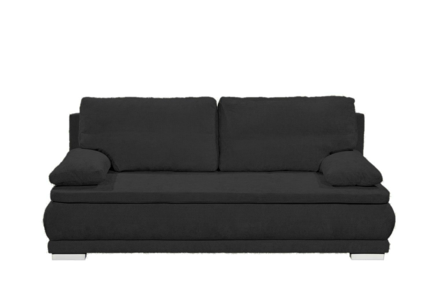 ED EXCITING DESIGN Schlafsofa Svea 2-Sitzer mit Schlaffunktion und Bettkasten, mit Schlaffunktion, Bettkasten und lose Rückenkissen