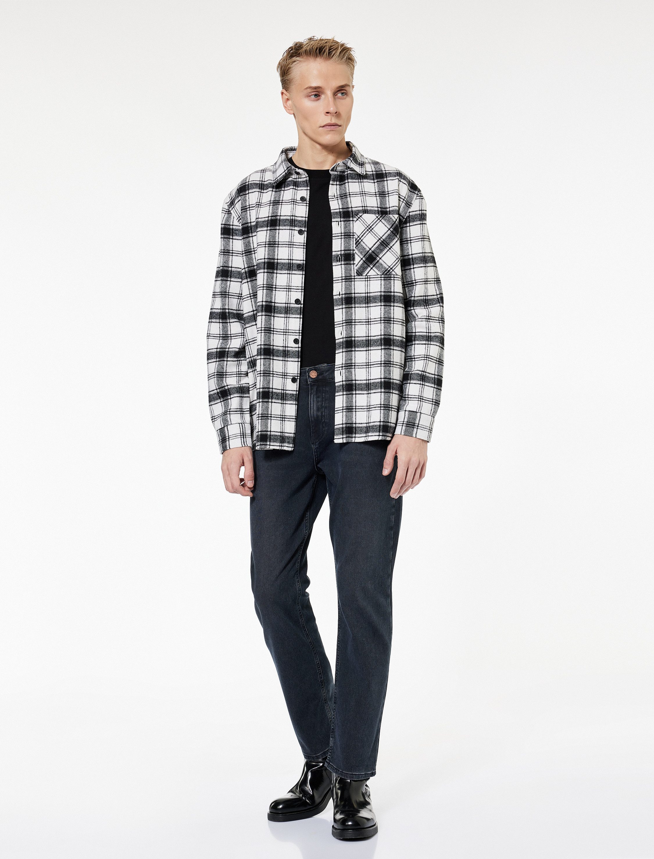 Koton Bootcut-Jeans Koton Mid Waist Baumwoll-Jeans