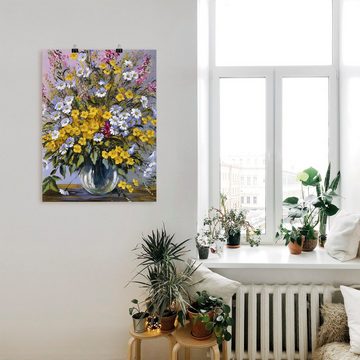 Artland Wandbild Gemischter Strauß, Blumen (1 St), als Leinwandbild, Poster in verschied. Größen