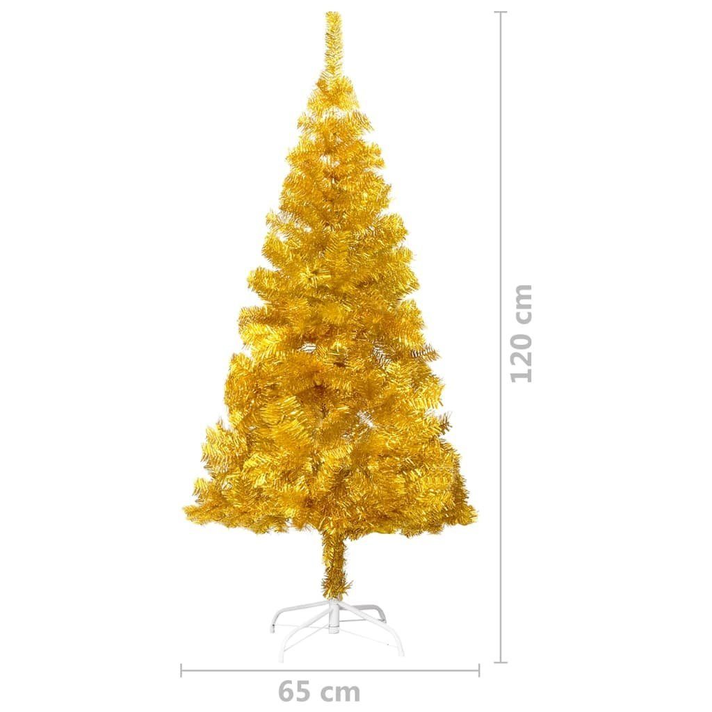 PET Ständer mit Künstlicher 120 Weihnachtsbaum Gold furnicato cm