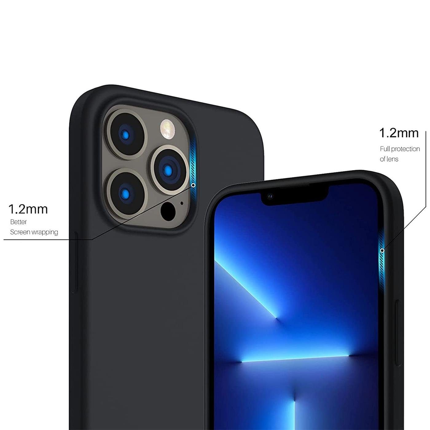 CoolGadget Handyhülle Silikon Colour Series Slim Case für Apple iPhone 14 Pro Max 6,7 Zoll, Hülle weich Handy Cover für iPhone 14 Pro Max Schutzhülle