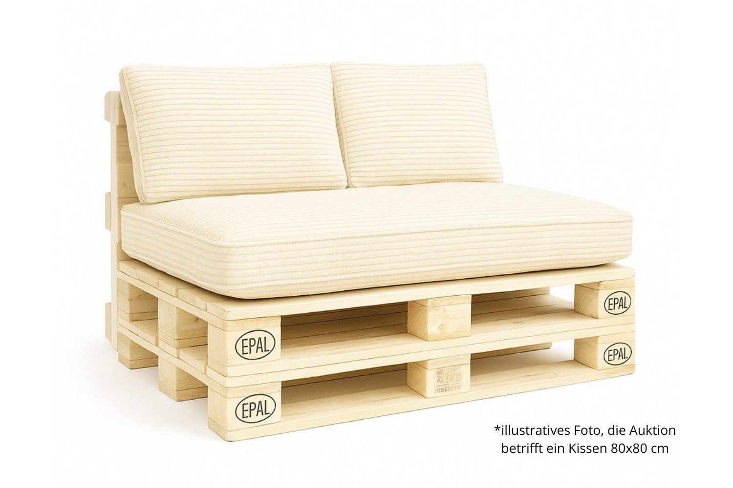 Friderik-EU Palettenkissen CORD Palettenkissen 80x80 Polster Kissen für Paletten Sofas