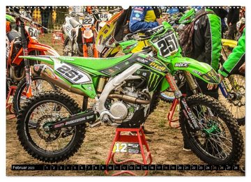 CALVENDO Wandkalender Dirtbikes 2023 (Premium, hochwertiger DIN A2 Wandkalender 2023, Kunstdruck in Hochglanz)