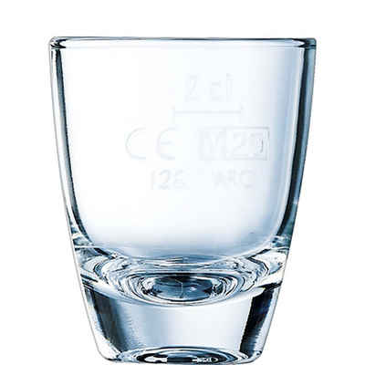 Arcoroc Schnapsglas Gin, Glas, Schnapsglas Shotglas Stamper 35ml Glas transparent 24 Stück
