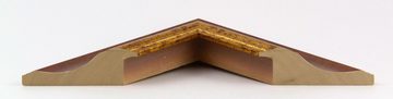 myposterframe Einzelrahmen Dysnomia Barock Farbig Bilderrahmen, (1 Stück), 20x20 cm, Rot Gold, Echtholz