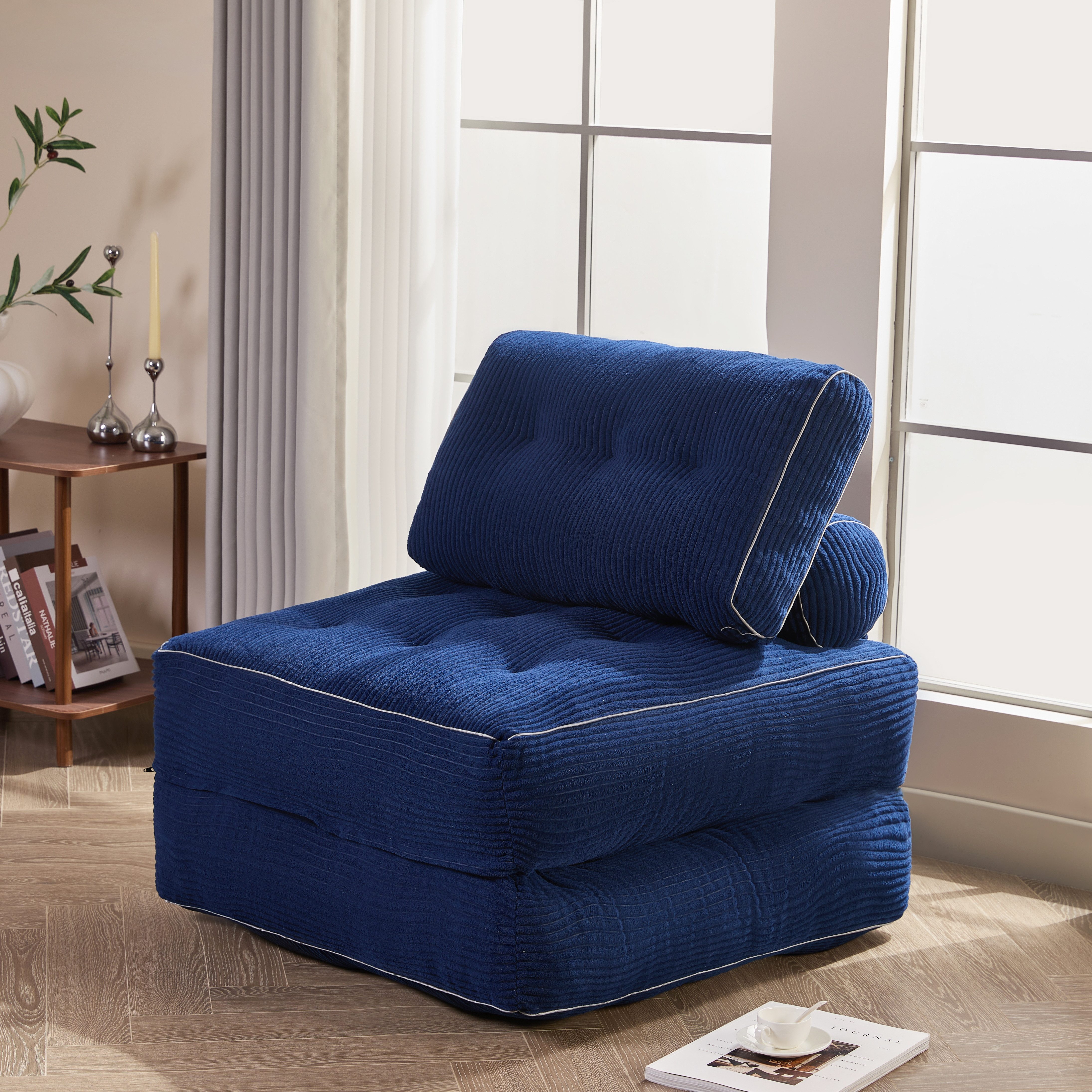 LITBIRD Schlafsofa faltbar, 4-in-1 Multifunktionssofa, Sitzsack-Sofa, Relaxsessel, 1 Teile, Spielsofa & Gästebett für kleine Räume