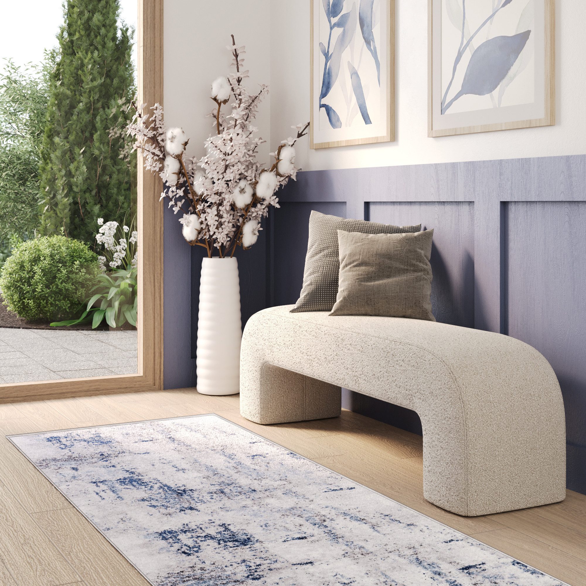 Tapiso Läufer SKY, rechteckig, Höhe: 12 mm, Wohnzimmer, Schlafzimmer, modern Design