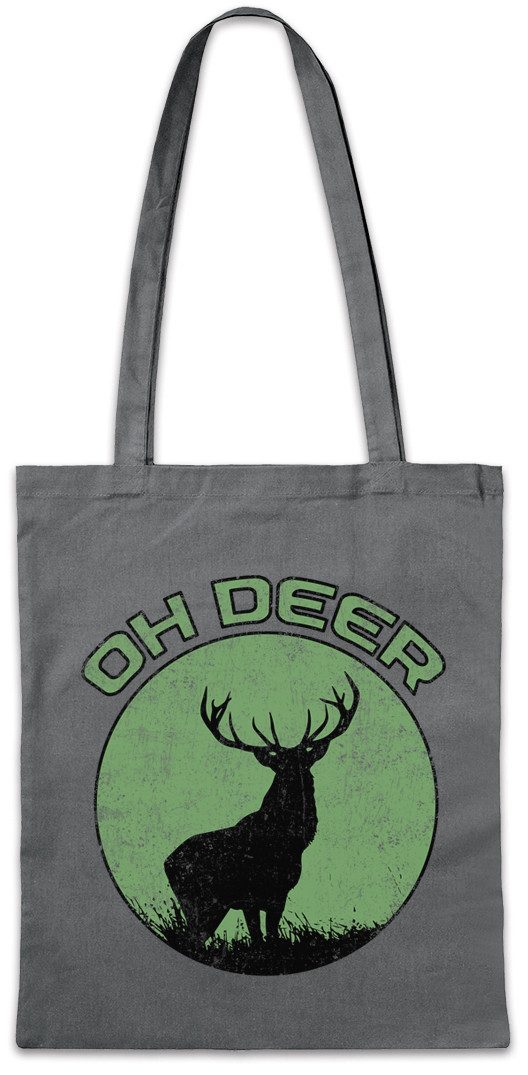 Urban Backwoods Beuteltasche Oh Deer Stofftasche Dear Hirsch Reh Jagd Jäger Bär Geweih Deer Bear (1-tlg), Fun Hunt Antlers Hunter