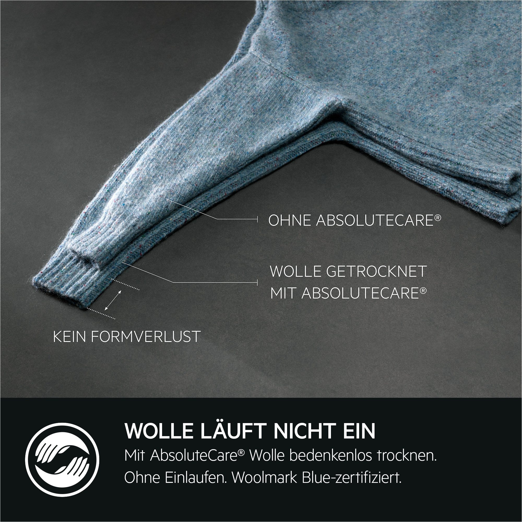 AEG Wärmepumpentrockner 9000 AbsoluteCare® Plus TR9W75780, 3D-Scan: Daunenjacken so flauschig und warm wie am ersten Tag – Bild 5 von 5