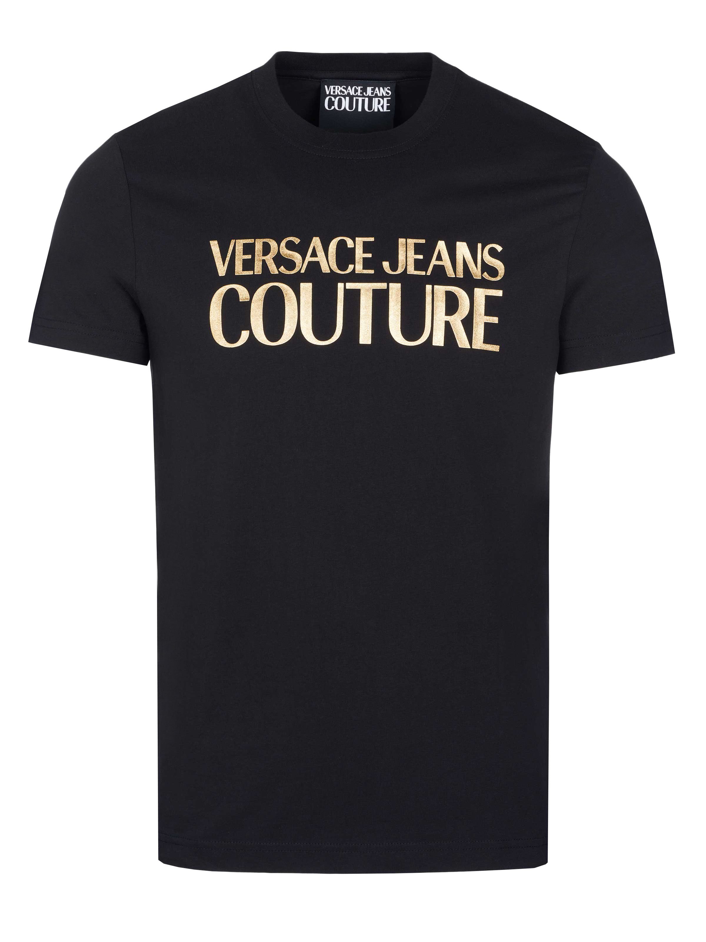 Versace T-Shirt Versace Jeans Couture T-Shirt schwarz