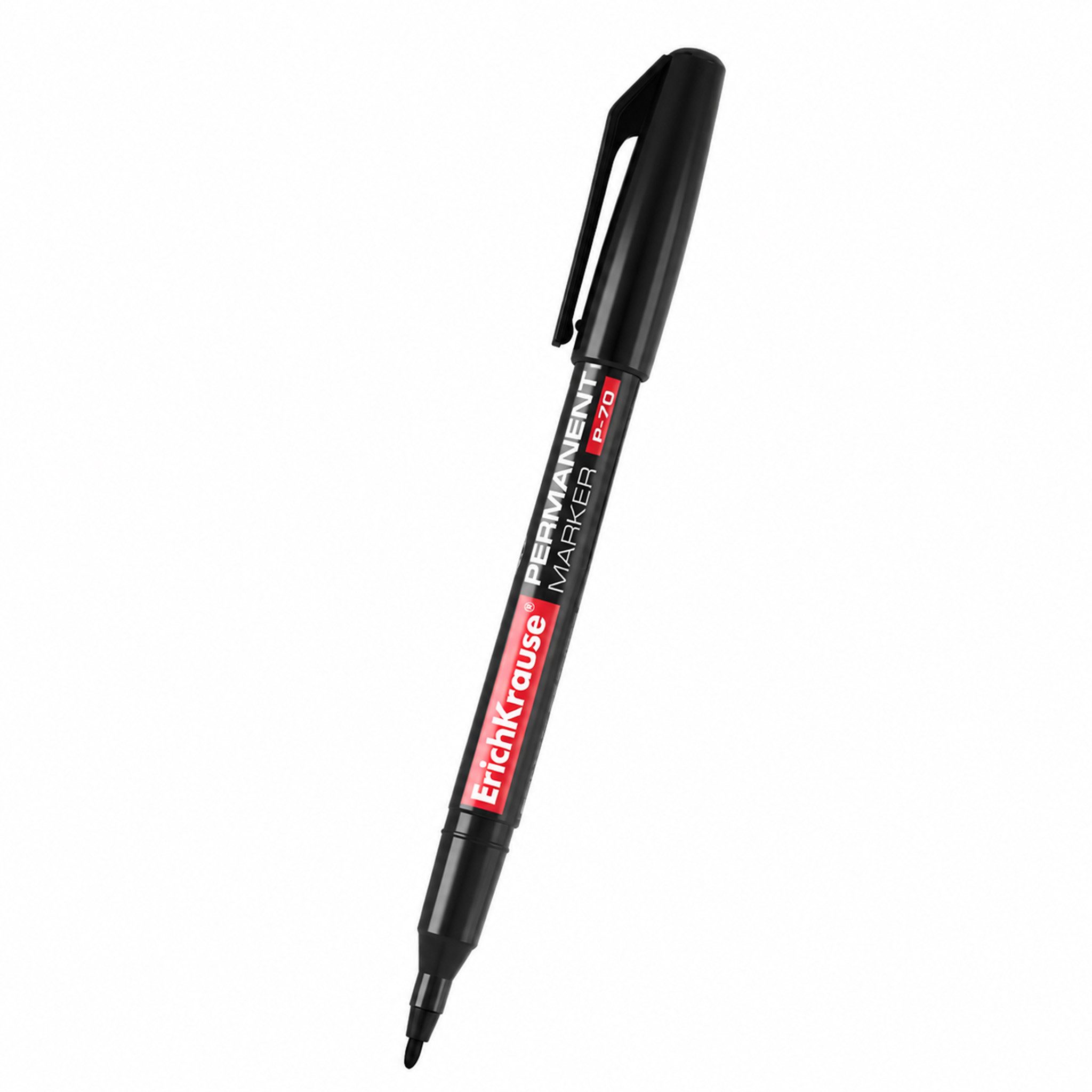Erich Krause Marker, Permanent Marker P-70 wasserfest 1,0mm schwarz 1 Stück