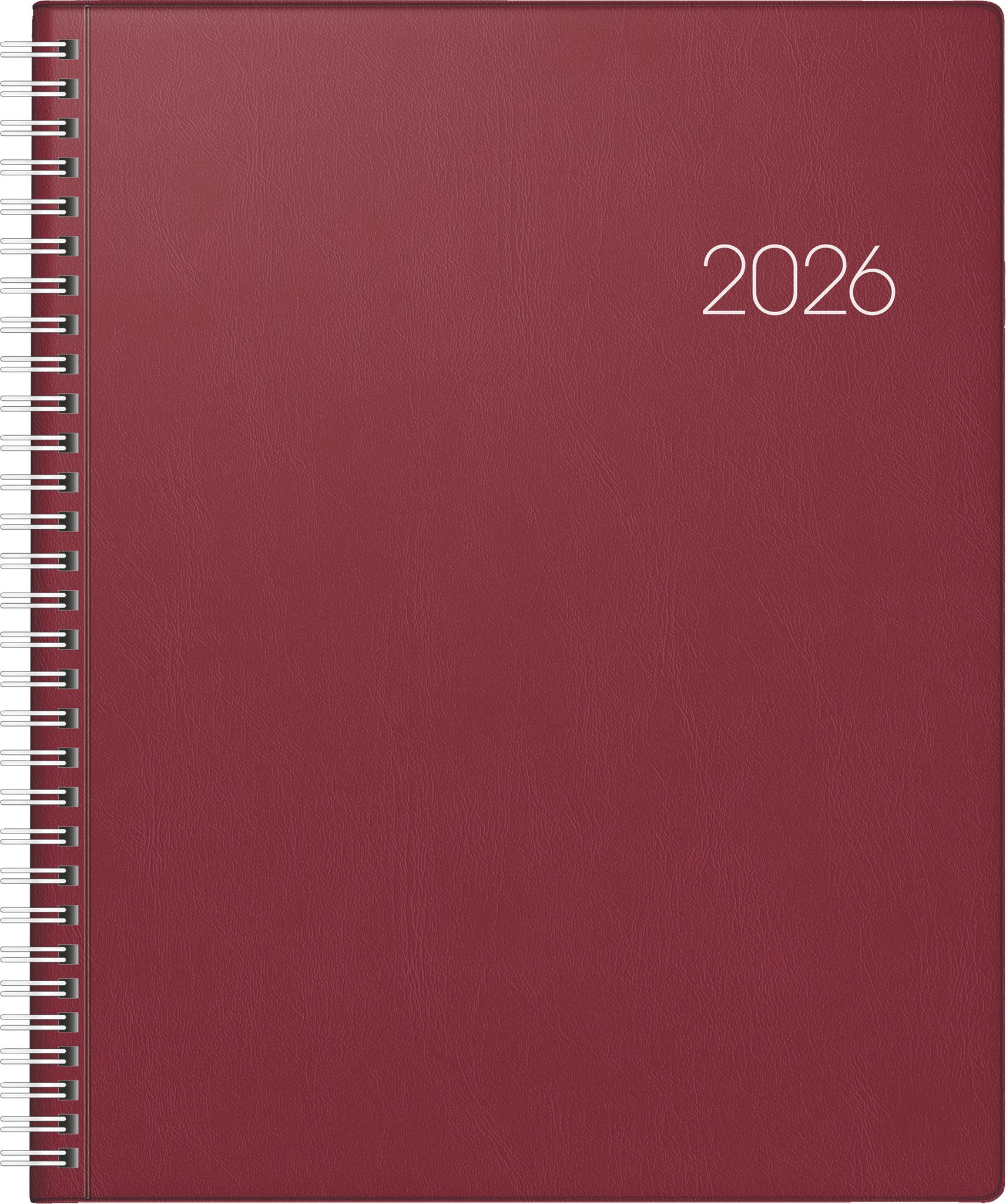Taschenkalender BRUNNEN 1076101296 Buchkalender 21x26cm 2S/1W Folie