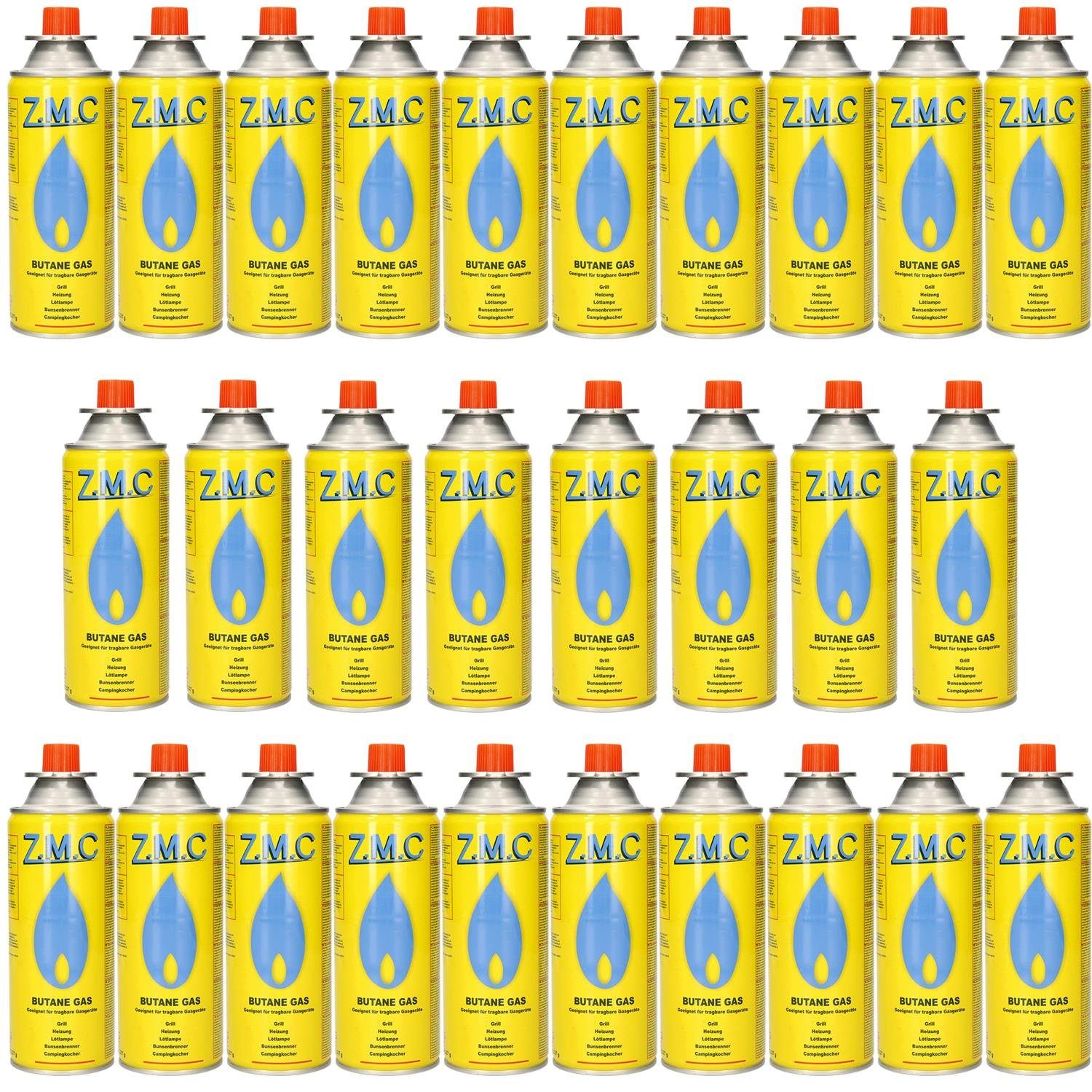 ZMC Gaskartusche 28x Butan Gas Kartusche 227g Butangas Bajonett-Anschluss, Zubehör für Gaskocher Gaskartusche Campingkocher Brenner, MSF-1a Gaskartuschen Campinggas Bunsenbrenner Campingkocher