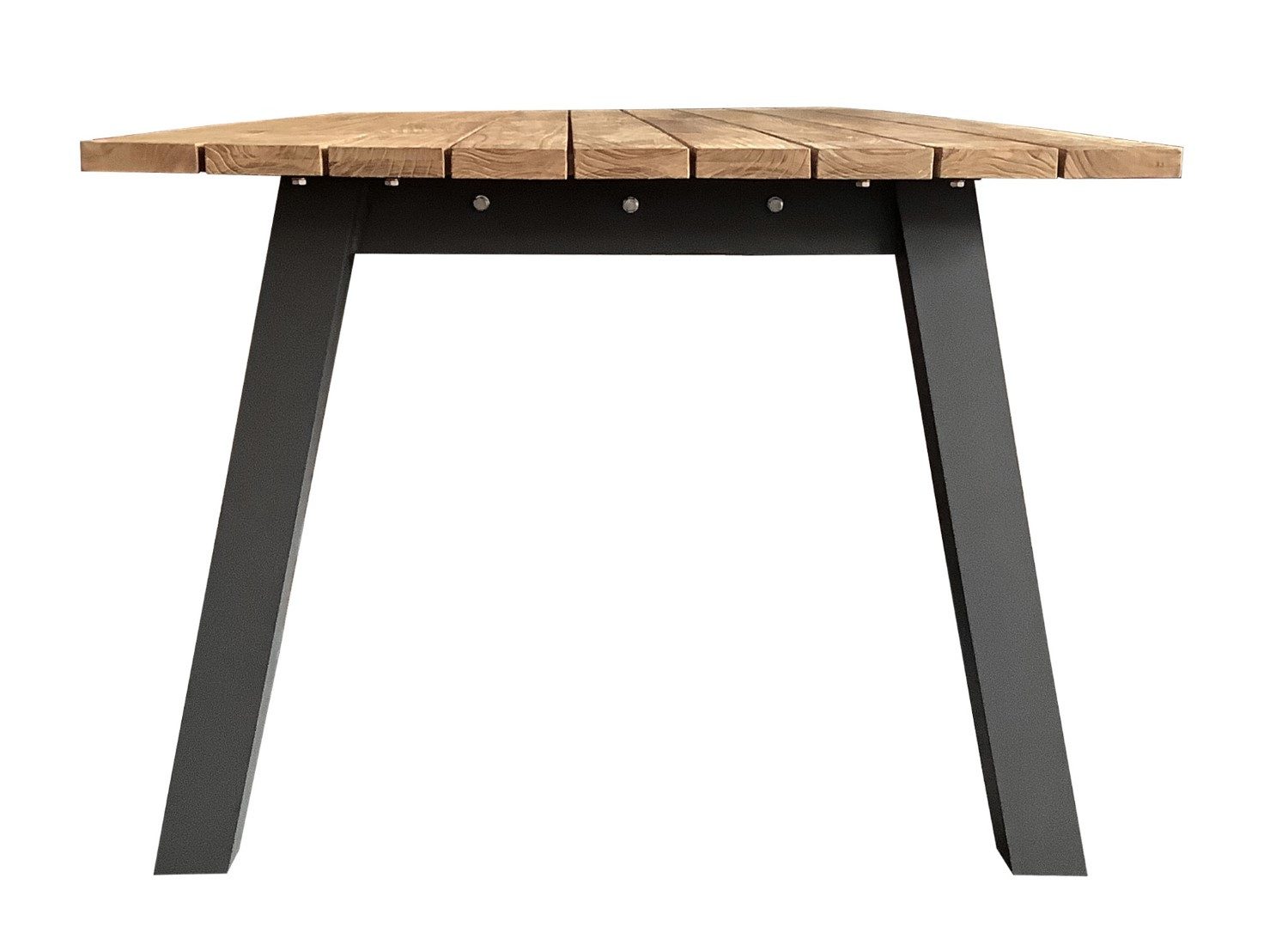 deVries Gartentisch deVries Teakholz-Gartentisch Vermont - 180 x 100 cm, robuste Teakholz-Tischplatte - stabiles Aluminium-Gestell
