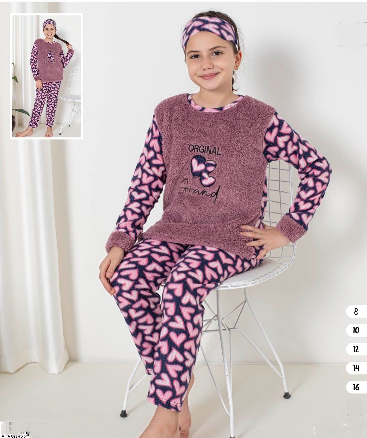 Selef Creation Pyjama Schlafanzug Mädchen Kinder Pyjama lang GR. 8-16 Jahre